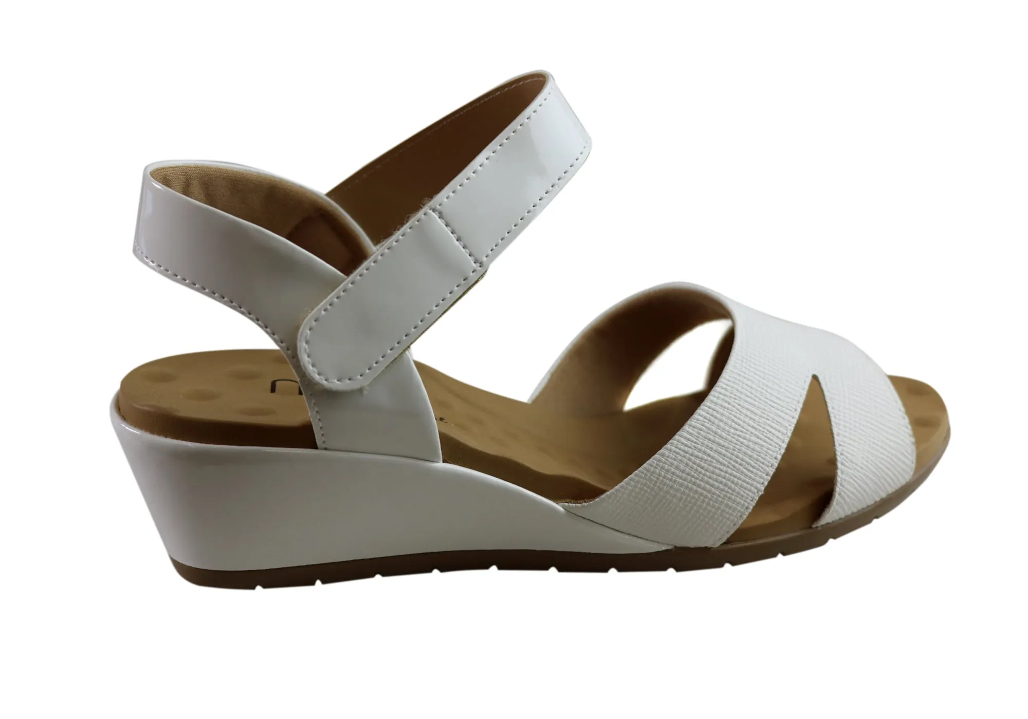 Sandales à Wedge Confortables pour Femmes Embry Supercomfort Malu Fabriquées au Brésil Chaussures Malu Supercomfort