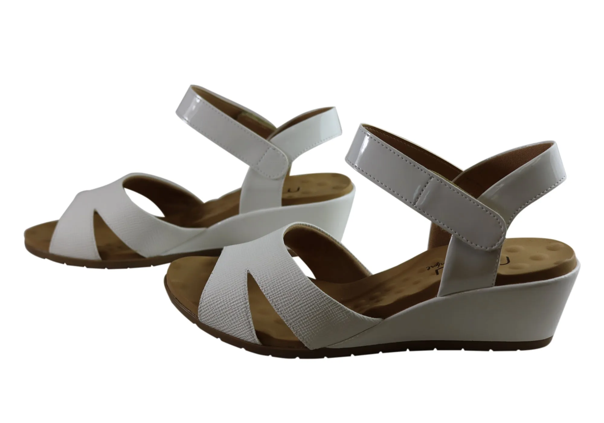 Sandales à Wedge Confortables pour Femmes Embry Supercomfort Malu Fabriquées au Brésil Chaussures Malu Supercomfort