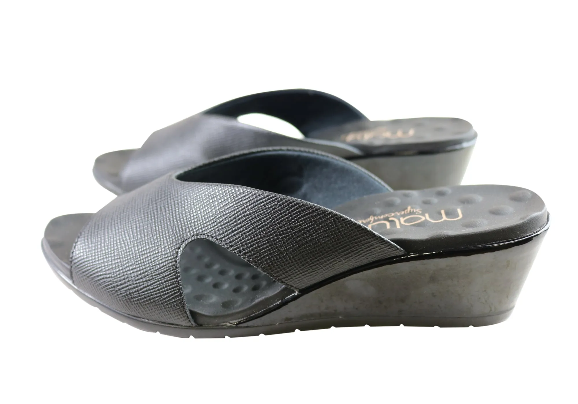 Malu Supercomfort Emerson Sandales à Talon Confortables pour Femmes Fabriquées au Brésil Chaussures Malu Supercomfort