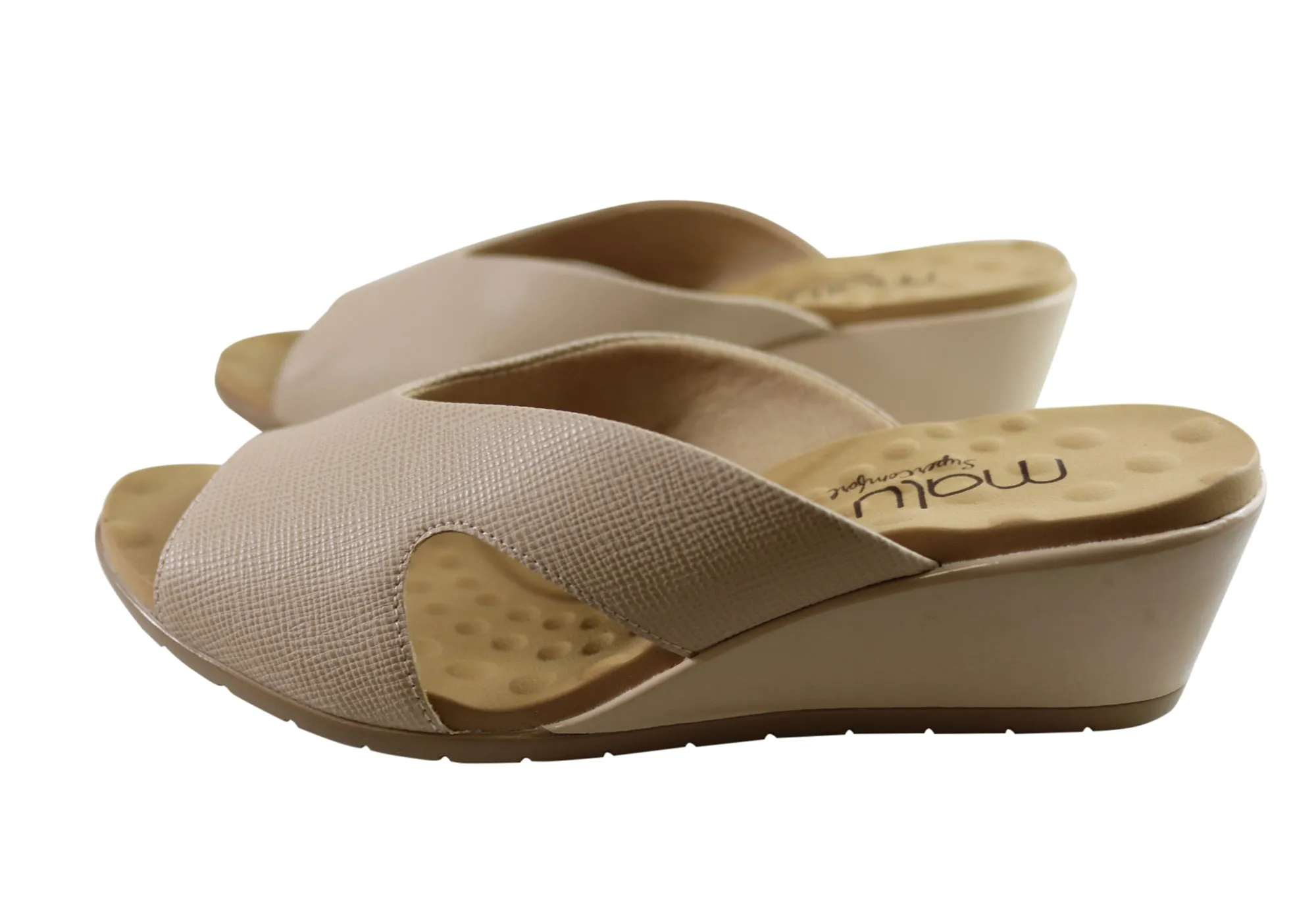 Malu Supercomfort Emerson Sandales à Talon Confortables pour Femmes Fabriquées au Brésil Chaussures Malu Supercomfort