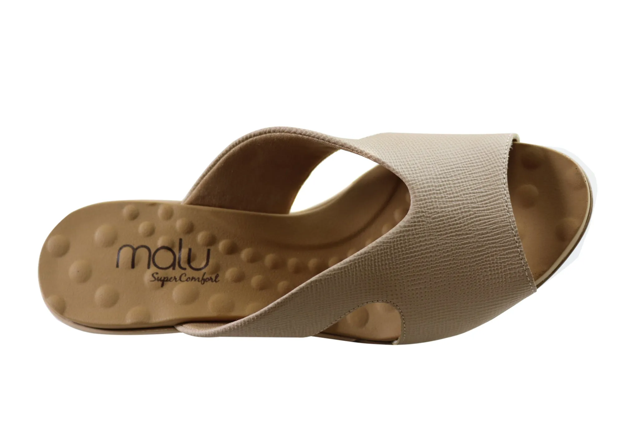 Malu Supercomfort Emerson Sandales à Talon Confortables pour Femmes Fabriquées au Brésil Chaussures Malu Supercomfort