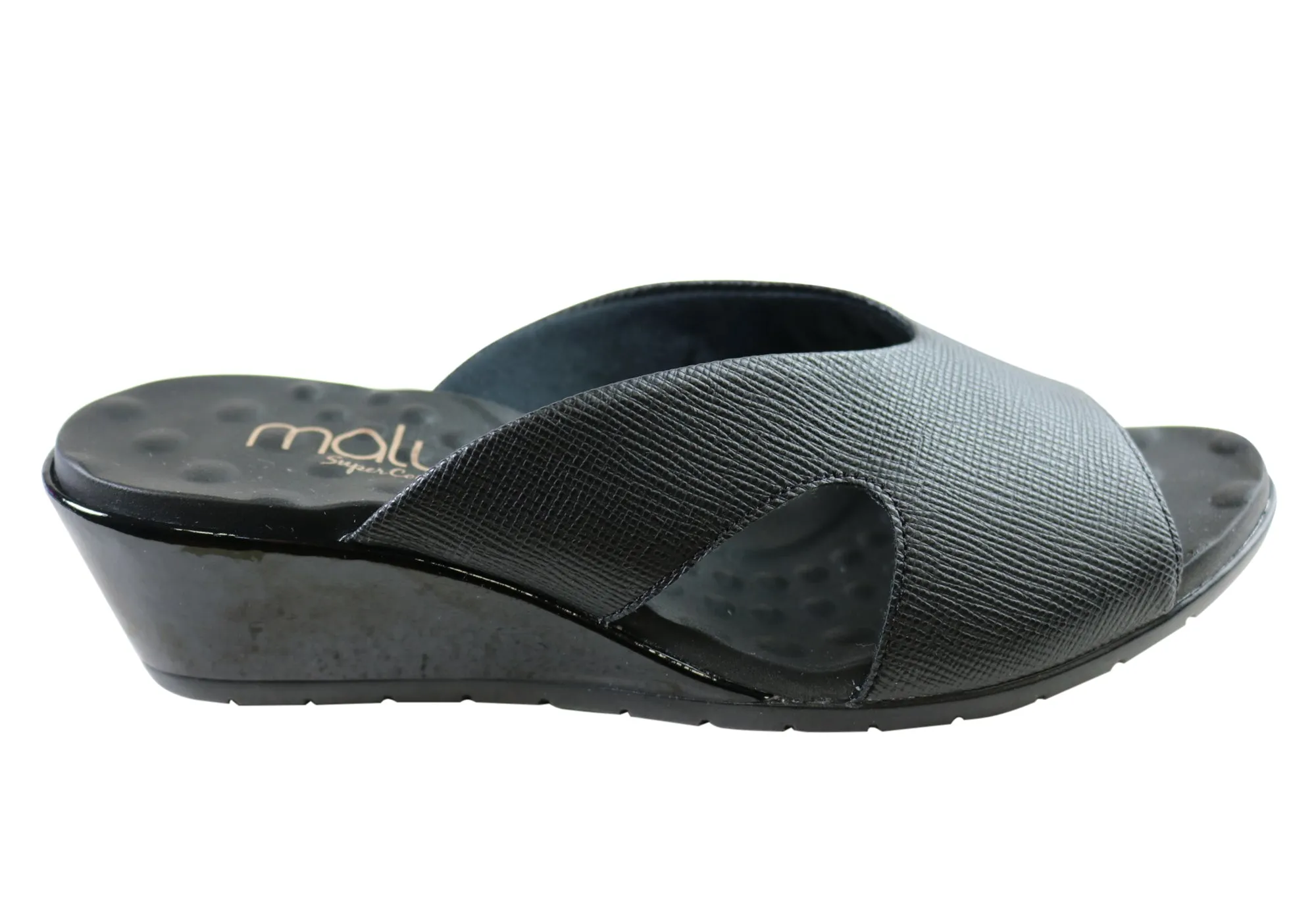 Malu Supercomfort Emerson Sandales à Talon Confortables pour Femmes Fabriquées au Brésil Chaussures Malu Supercomfort