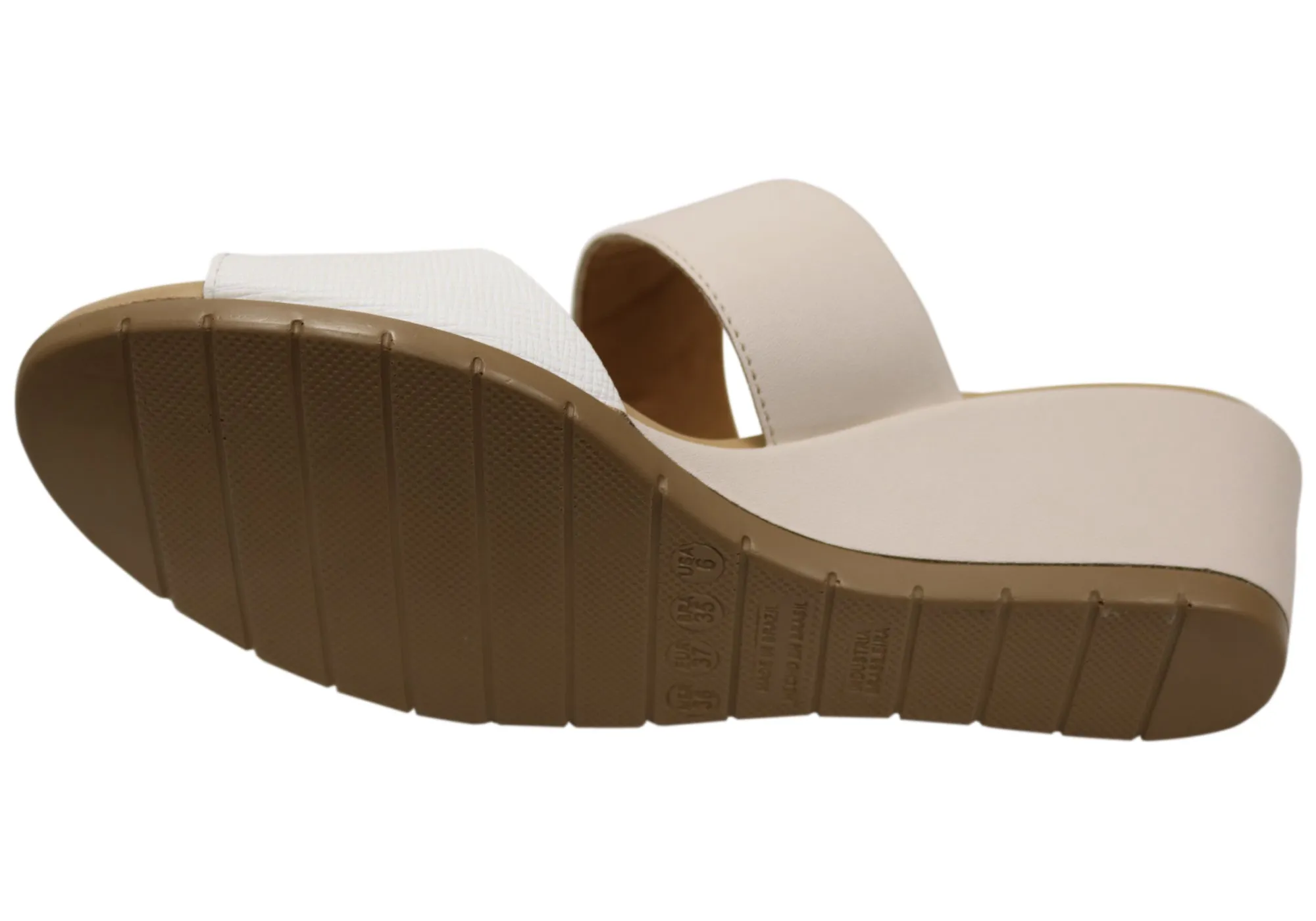 Malu Supercomfort Renay Sandales compensées confort pour femmes Fabriqué au Brésil Chaussures Malu Supercomfort