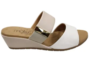 Malu Supercomfort Renay Sandales compensées confort pour femmes Fabriqué au Brésil Chaussures Malu Supercomfort