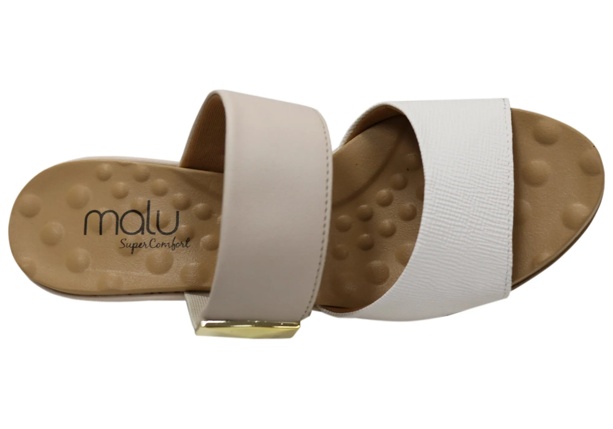 Malu Supercomfort Renay Sandales compensées confort pour femmes Fabriqué au Brésil Chaussures Malu Supercomfort