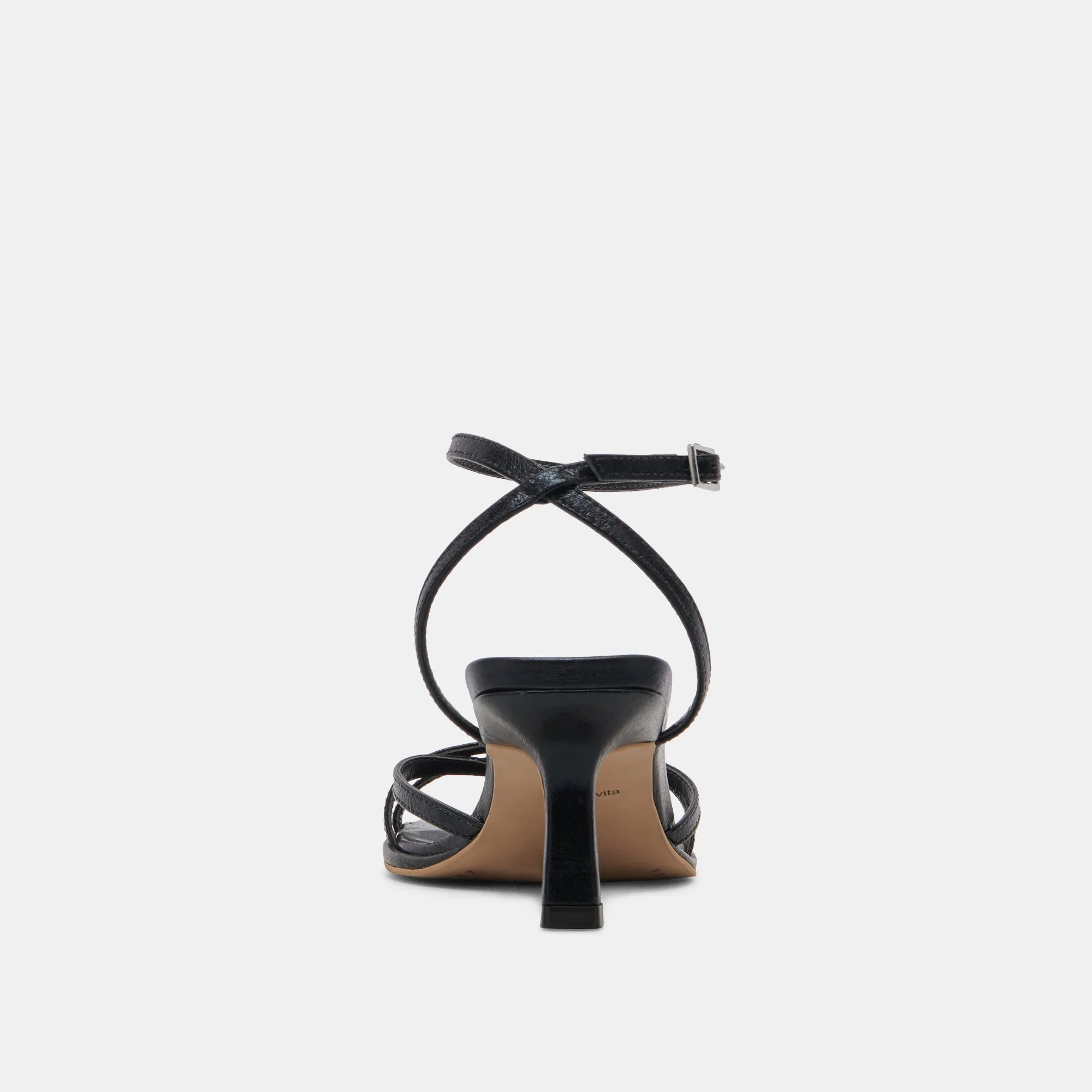 MANJI TALONS CUIR VERNI MINUIT