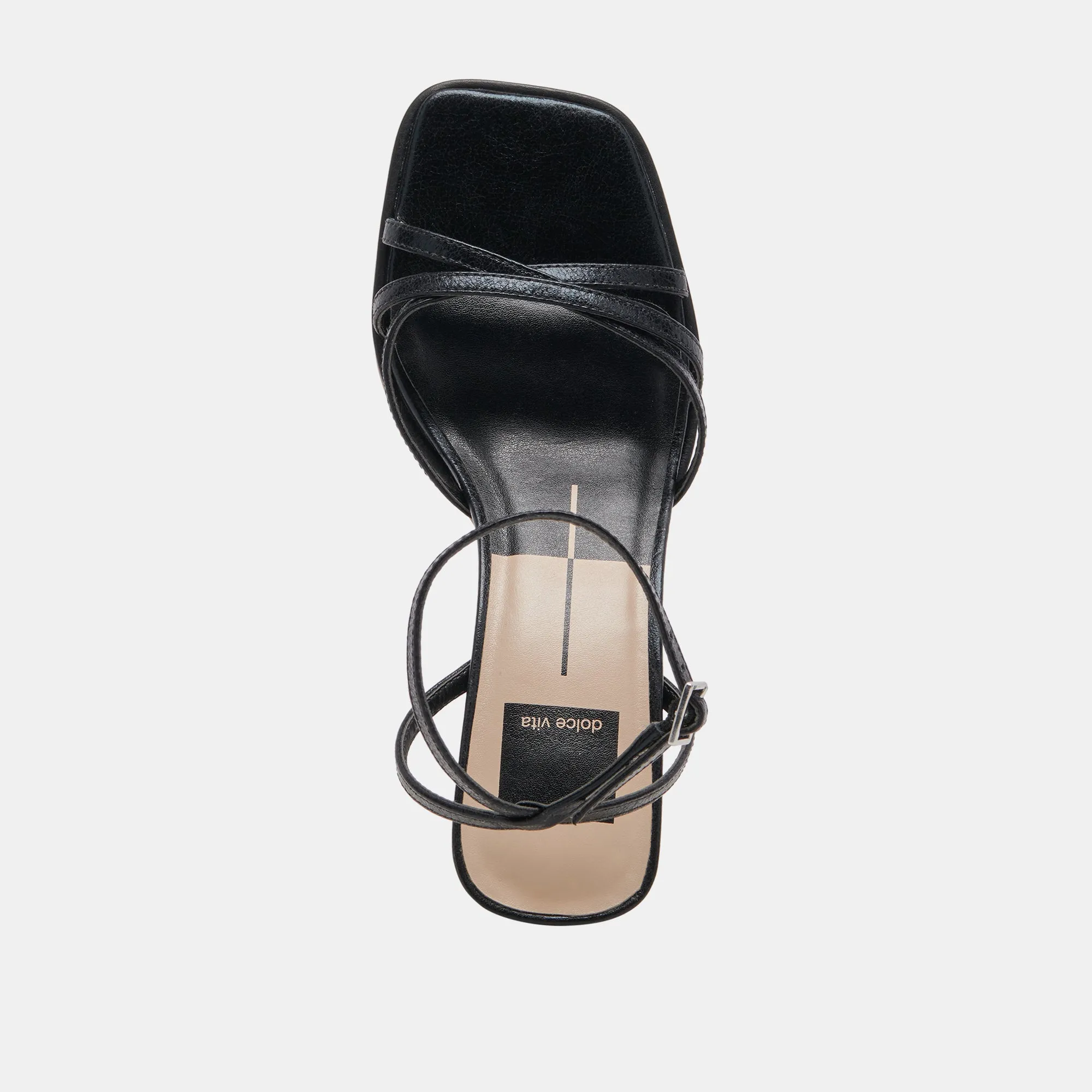 MANJI TALONS CUIR VERNI MINUIT