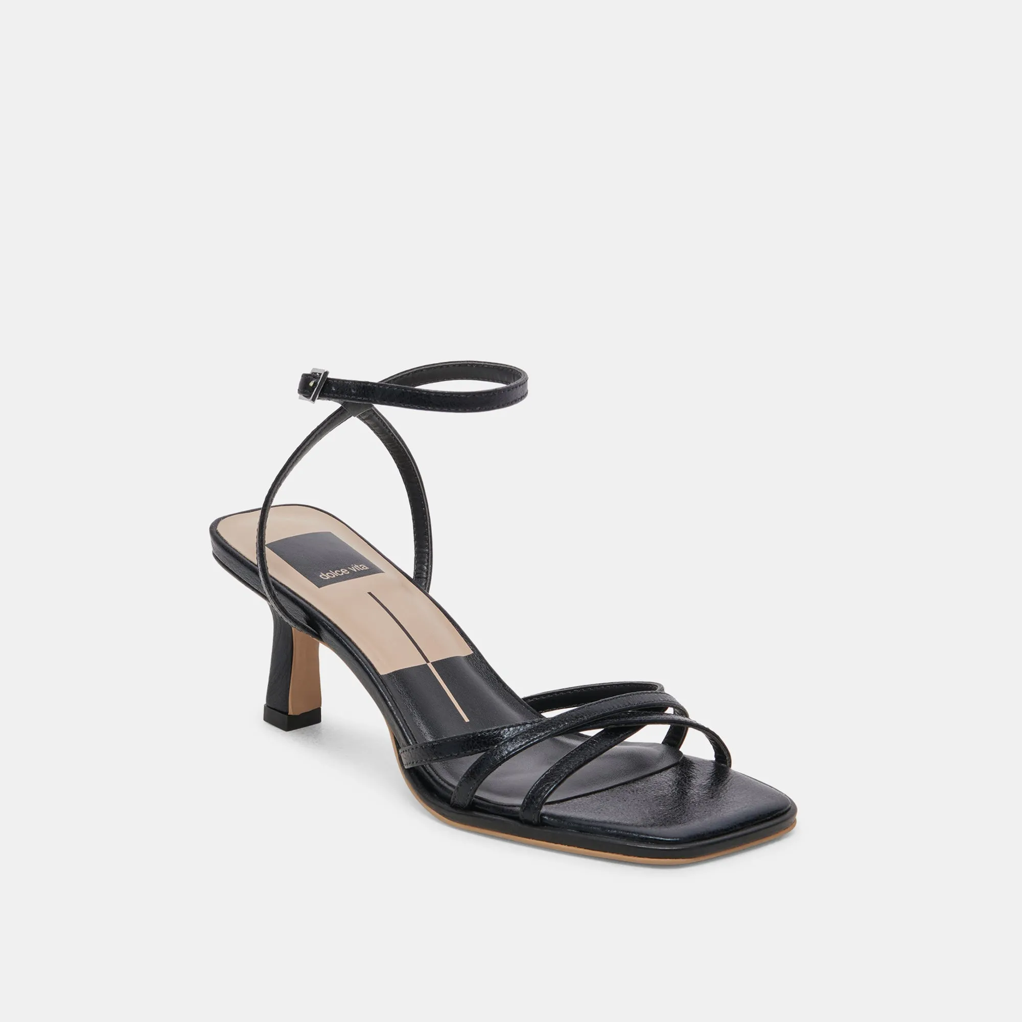 MANJI TALONS CUIR VERNI MINUIT