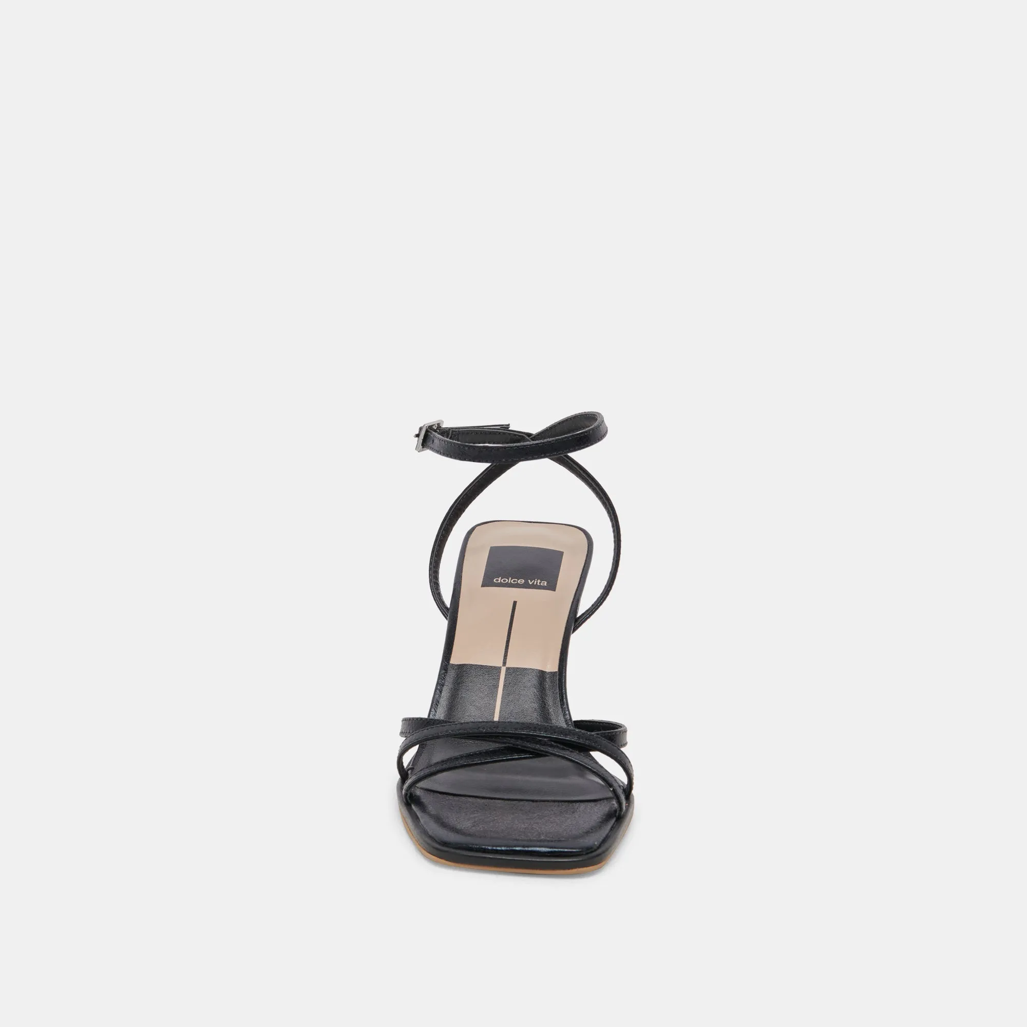 MANJI TALONS CUIR VERNI MINUIT