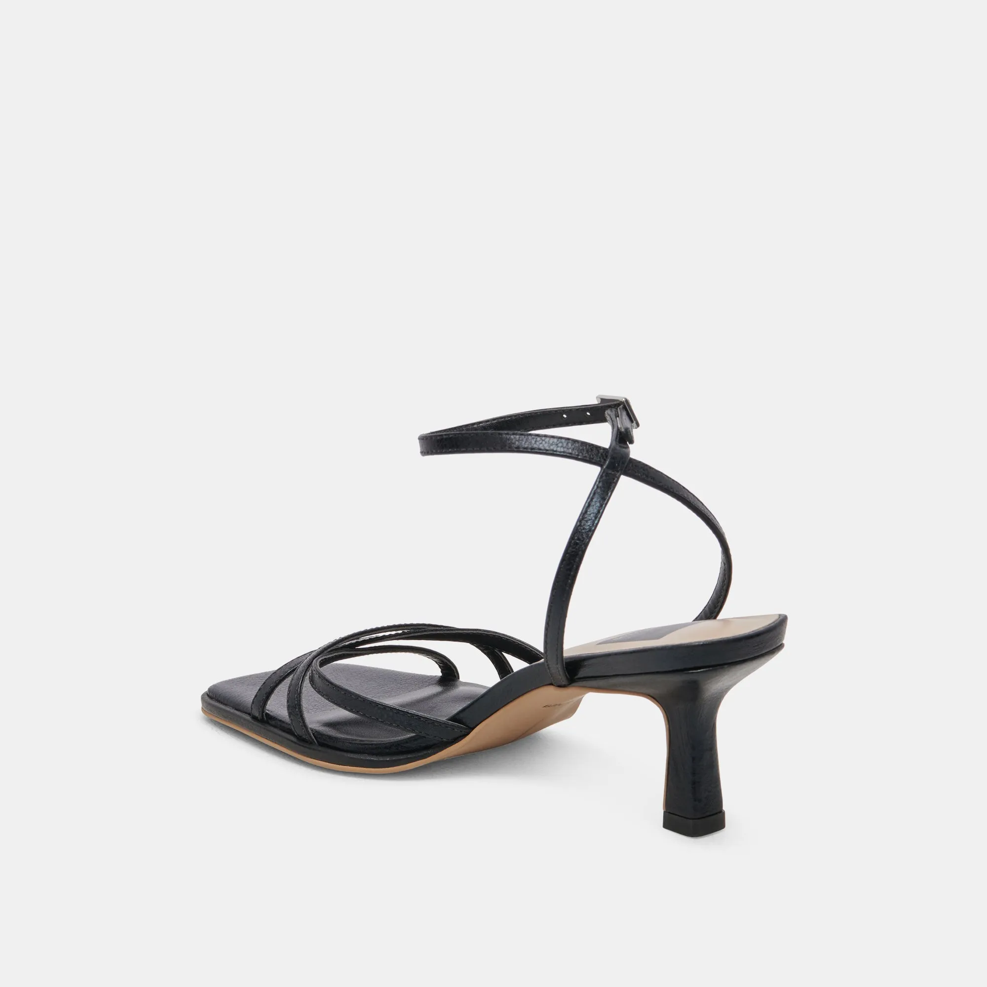 MANJI TALONS CUIR VERNI MINUIT