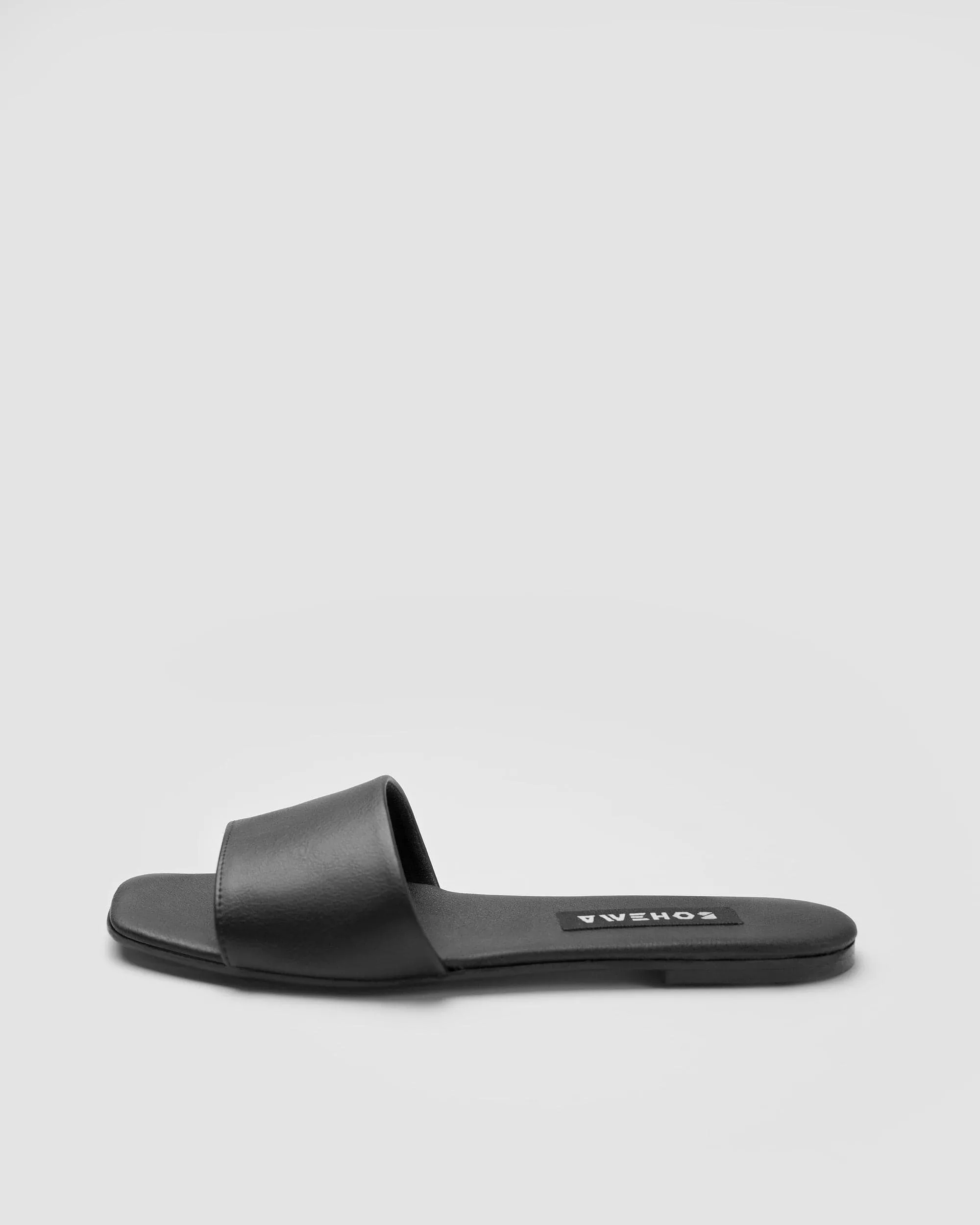 Sandales véganes en simili cuir de maïs pour femmes Mellow | Noir