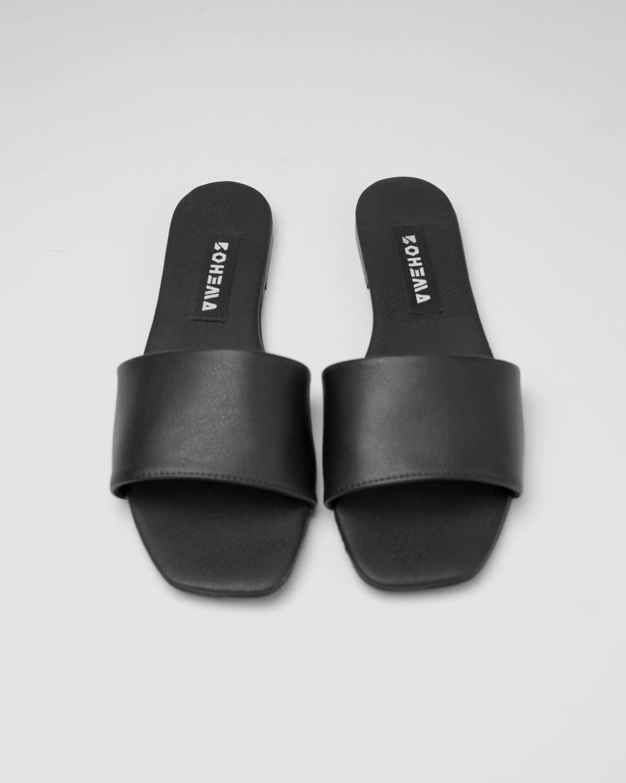 Sandales véganes en simili cuir de maïs pour femmes Mellow | Noir
