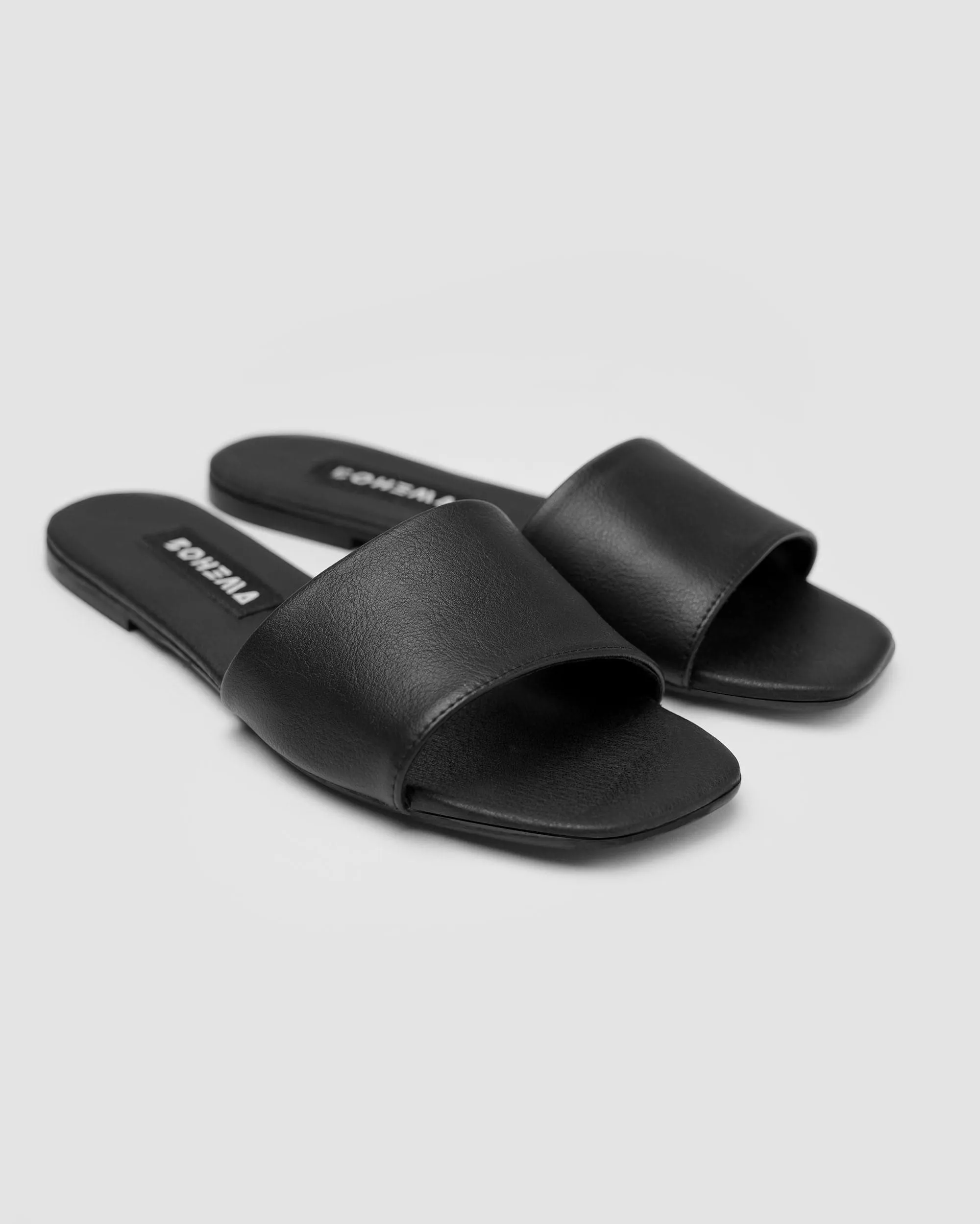 Sandales véganes en simili cuir de maïs pour femmes Mellow | Noir