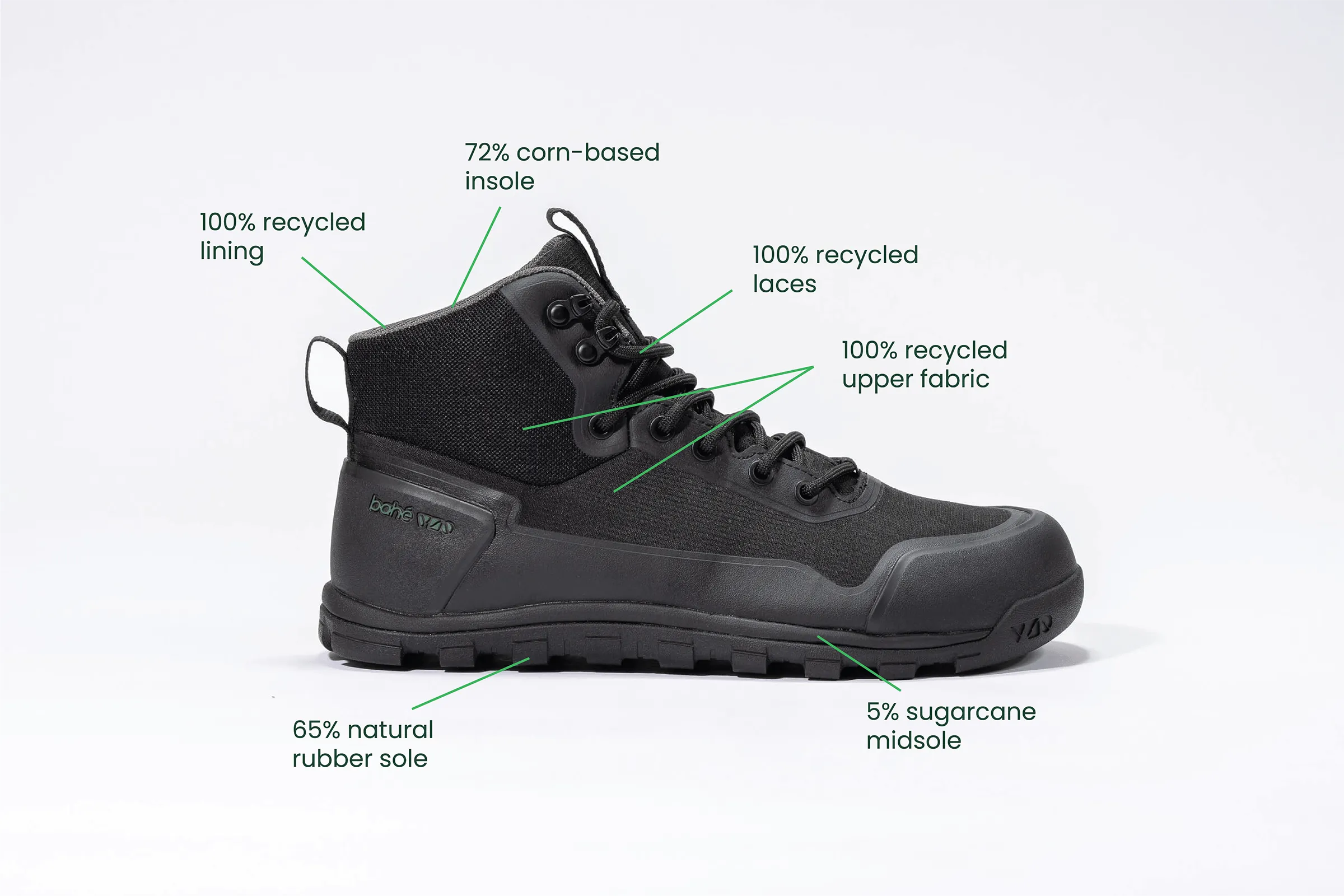 Chaussure de randonnée pieds nuls pour hommes Rediscover Grounding | Eclipse