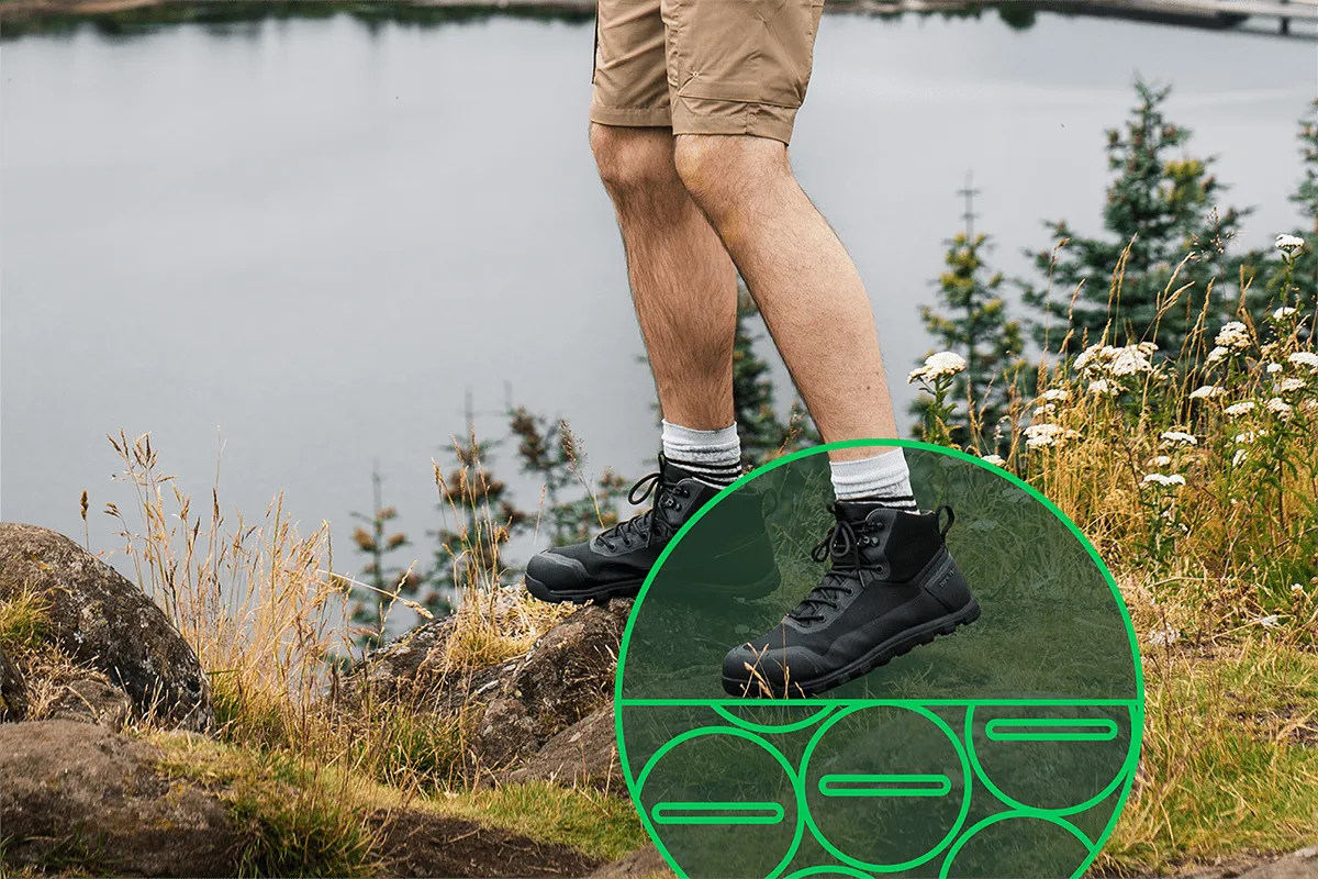 Chaussure de randonnée pieds nuls pour hommes Rediscover Grounding | Eclipse