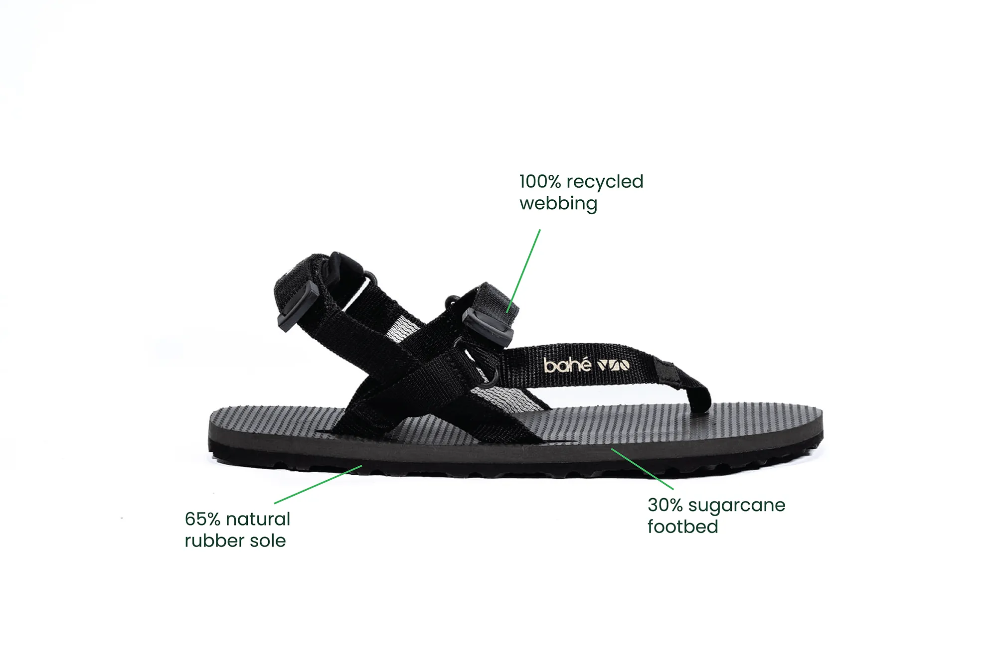 Sandales pieds nus d'ancrage Respire pour hommes | Eclipse
