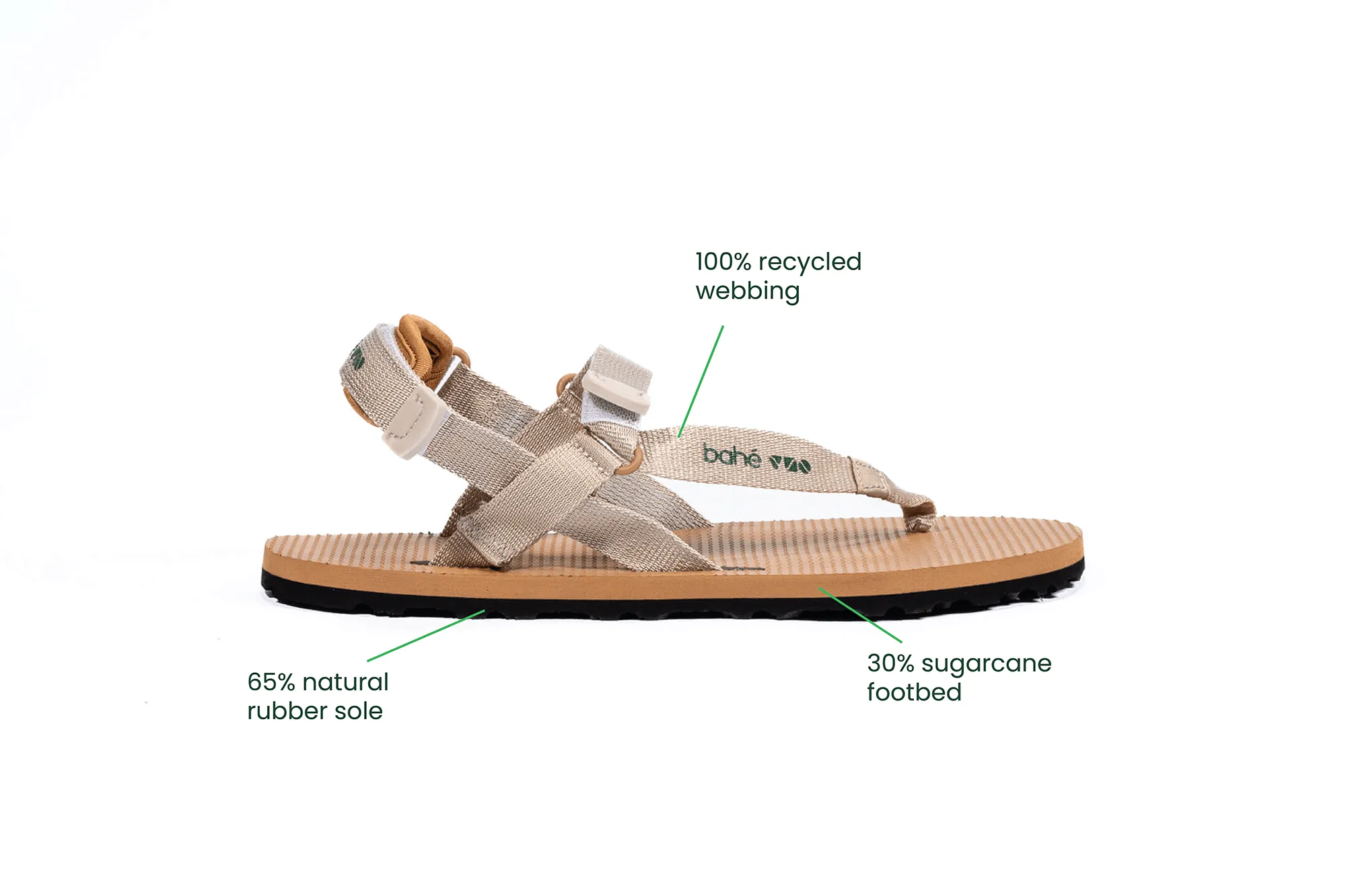 Sandales pieds nus d'ancrage Respire pour hommes | Pierre