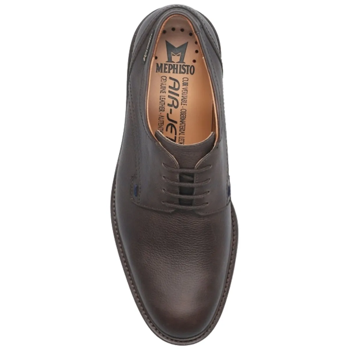 Mephisto Hommes Batiste Brun Foncé