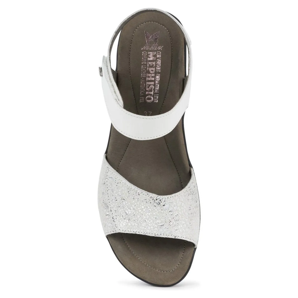 Mephisto Femme Pattie Soie Blanche/Argent
