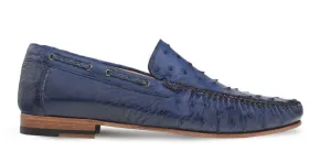 Mocassins de soirée Mezlan en autruche pour jeans