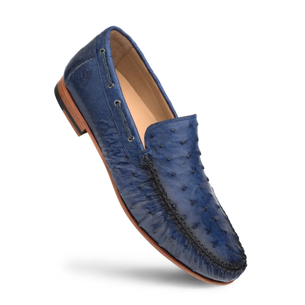 Mocassins de soirée Mezlan en autruche pour jeans