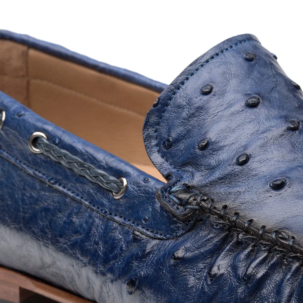 Mocassins de soirée Mezlan en autruche pour jeans