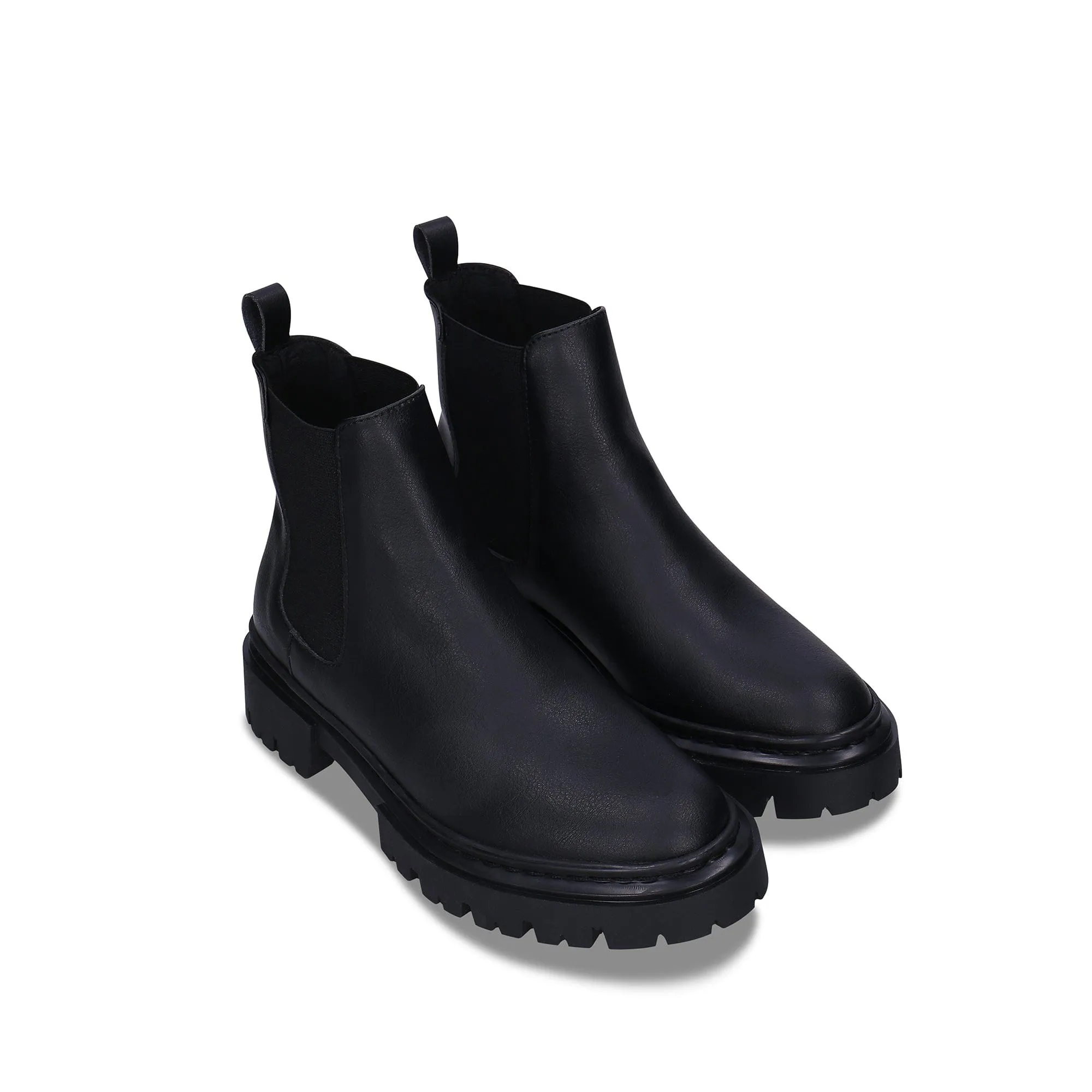 Bottes Chelsea en simili-cuir vegan pour femme Molly | Noir