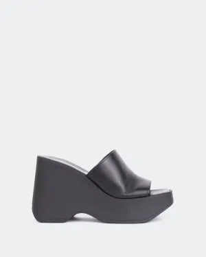 Cuir noir mousse