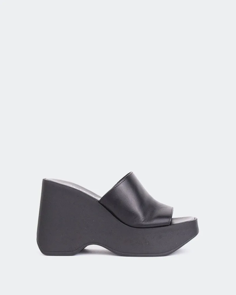 Cuir noir mousse