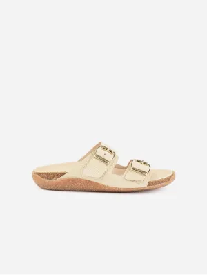 Mes Sandales Vegan à Semelle en Liège et Maïs | Beige