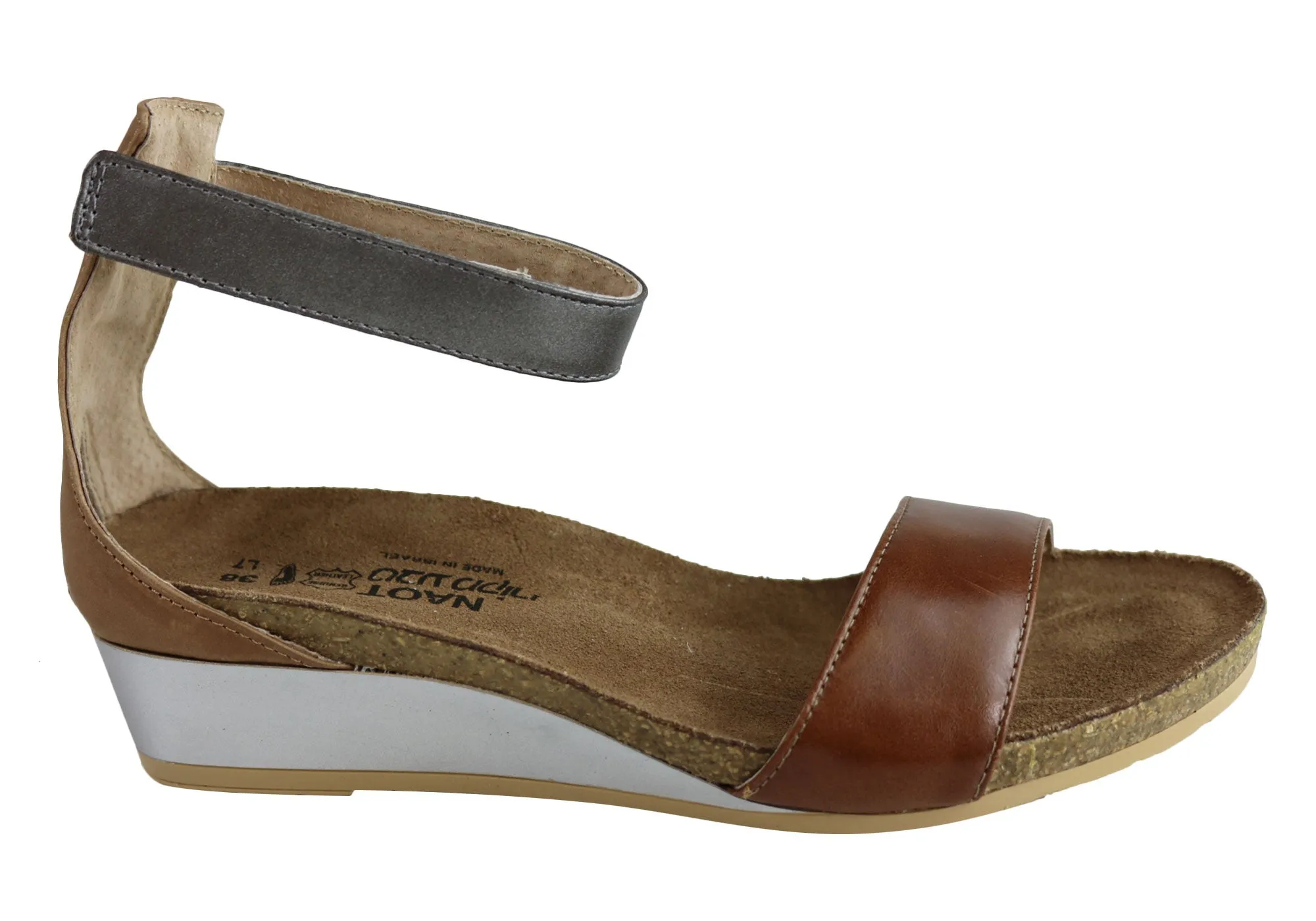 Sandales à Wedge Confortables et Matelassées en Cuir Naot Pixie pour Femme - Chaussures Naot
