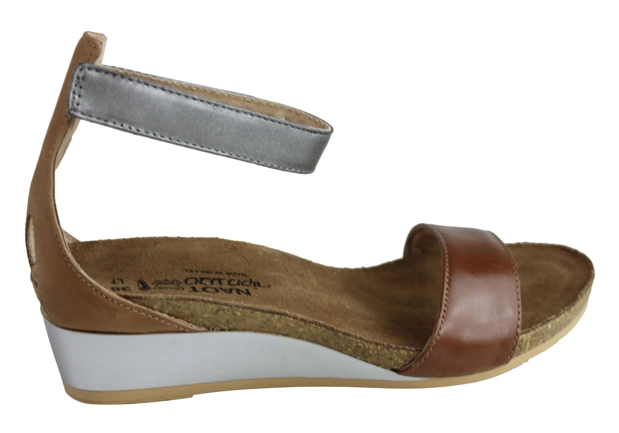 Sandales à Wedge Confortables et Matelassées en Cuir Naot Pixie pour Femme - Chaussures Naot