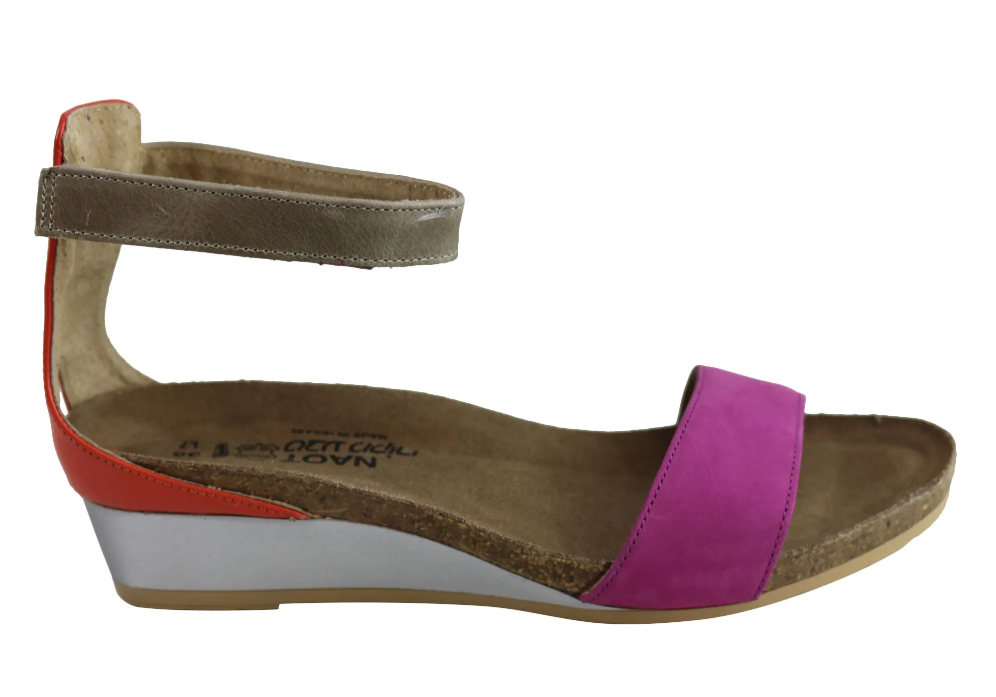 Sandales à Wedge Confortables et Matelassées en Cuir Naot Pixie pour Femme - Chaussures Naot