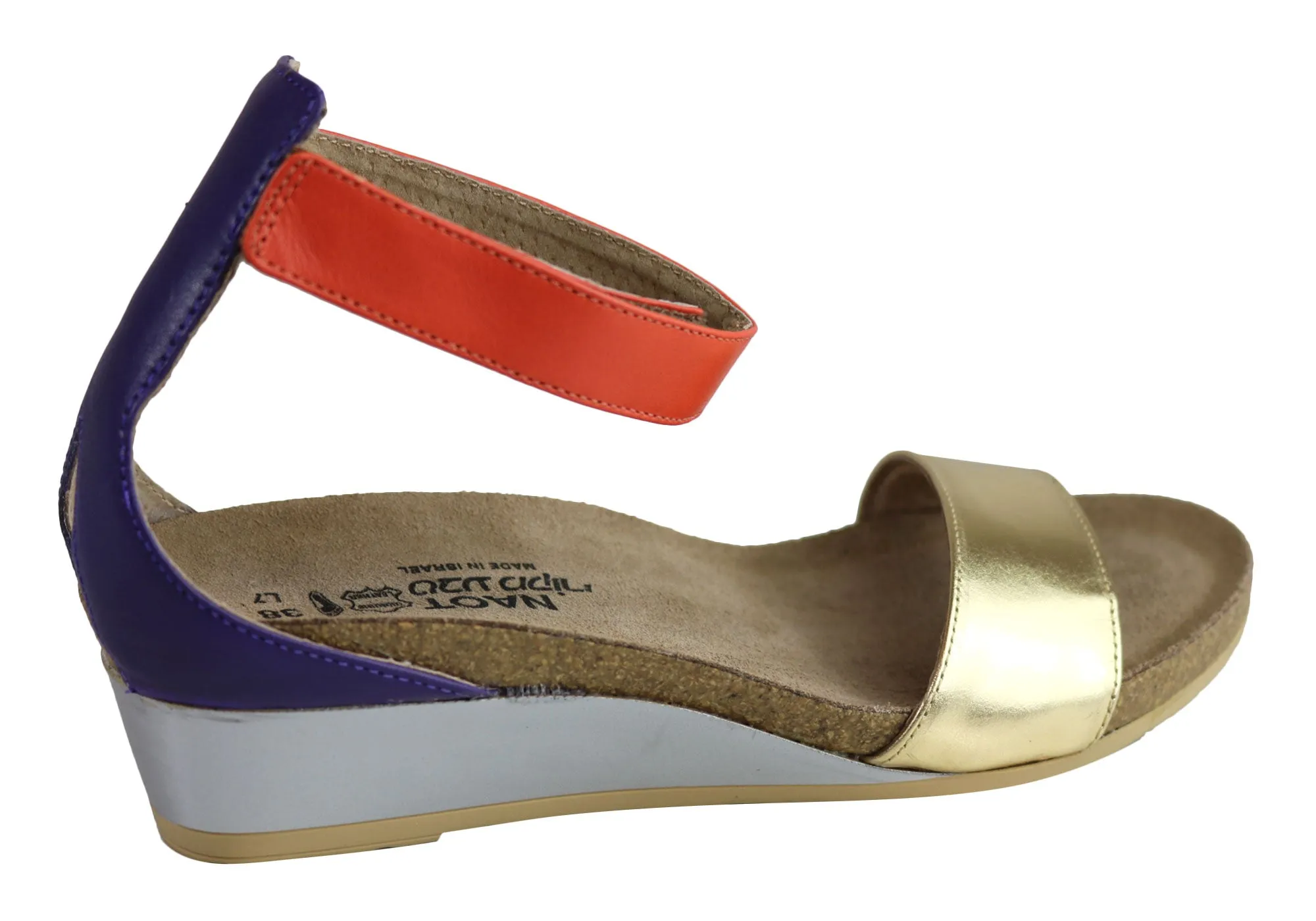 Sandales à Wedge Confortables et Matelassées en Cuir Naot Pixie pour Femme - Chaussures Naot
