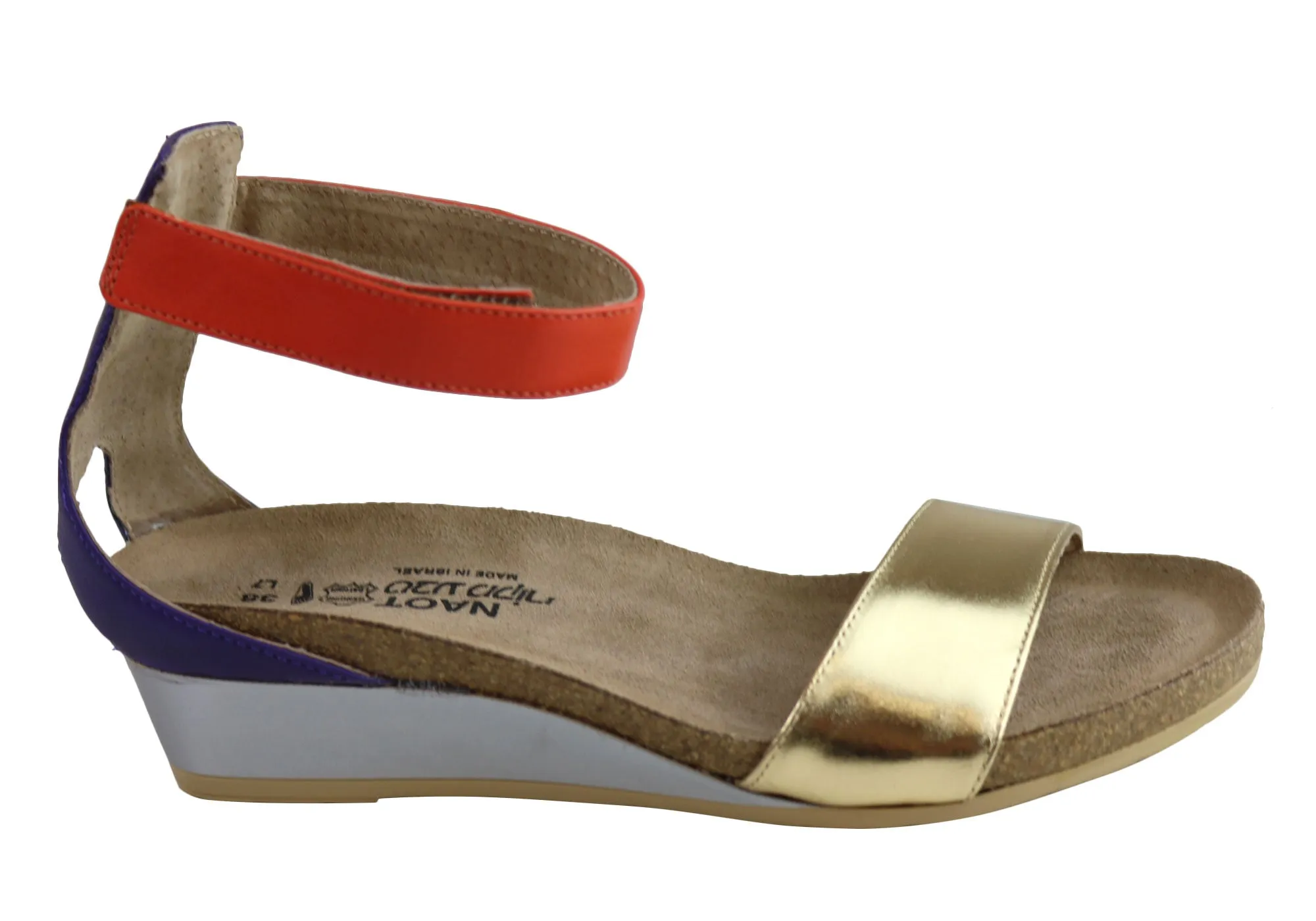 Sandales à Wedge Confortables et Matelassées en Cuir Naot Pixie pour Femme - Chaussures Naot