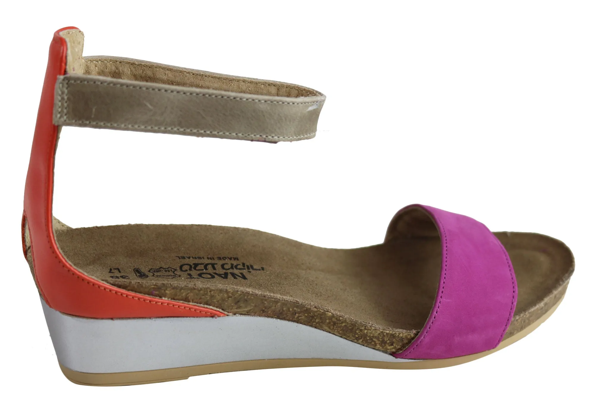 Sandales à Wedge Confortables et Matelassées en Cuir Naot Pixie pour Femme - Chaussures Naot