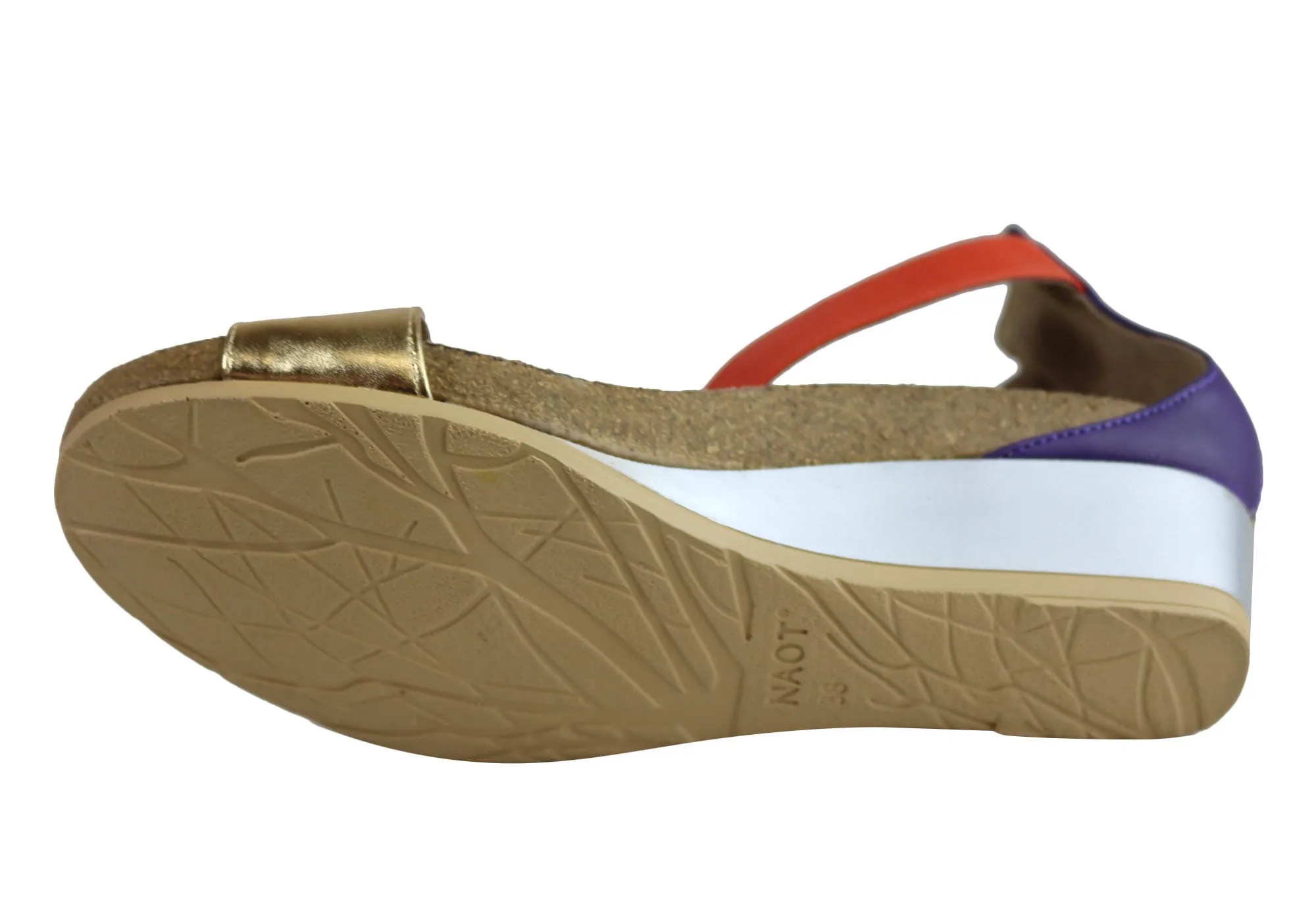 Sandales à Wedge Confortables et Matelassées en Cuir Naot Pixie pour Femme - Chaussures Naot