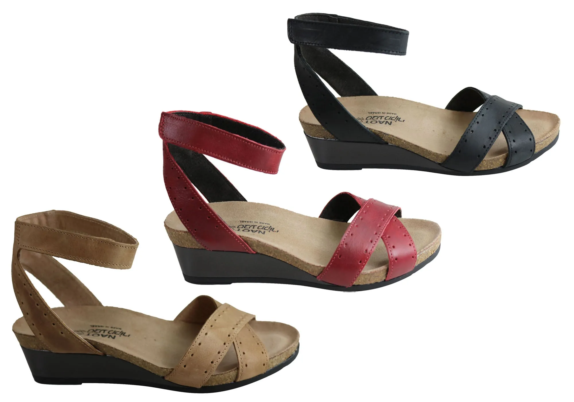 Sandales à Wedge Confortables en Cuir pour Femme Naot Wand - Chaussures Naot