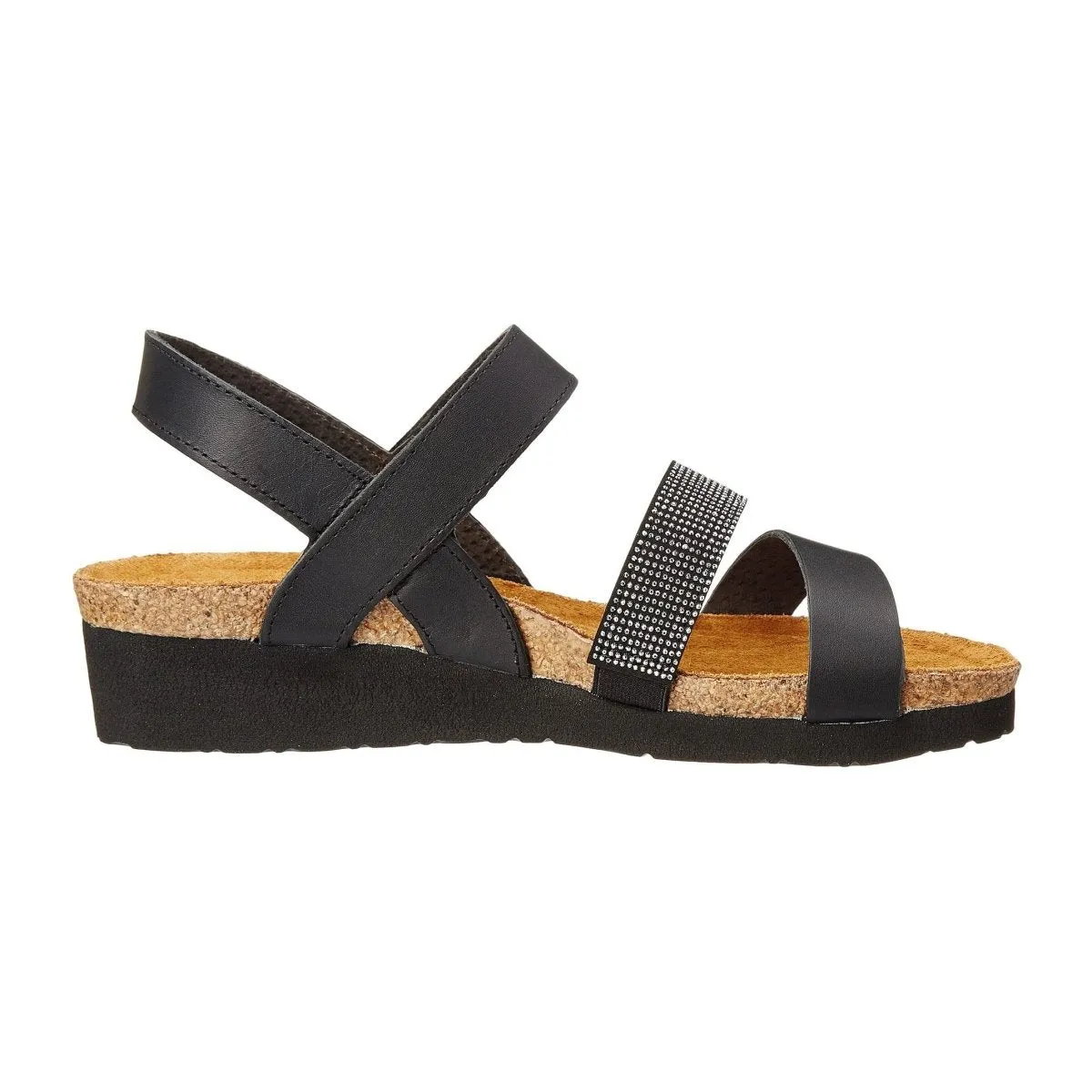 Naot Femmes Krista Cuir Noir Mat