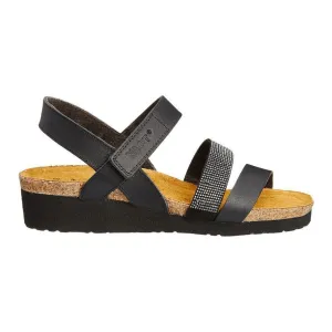 Naot Femmes Krista Cuir Noir Mat