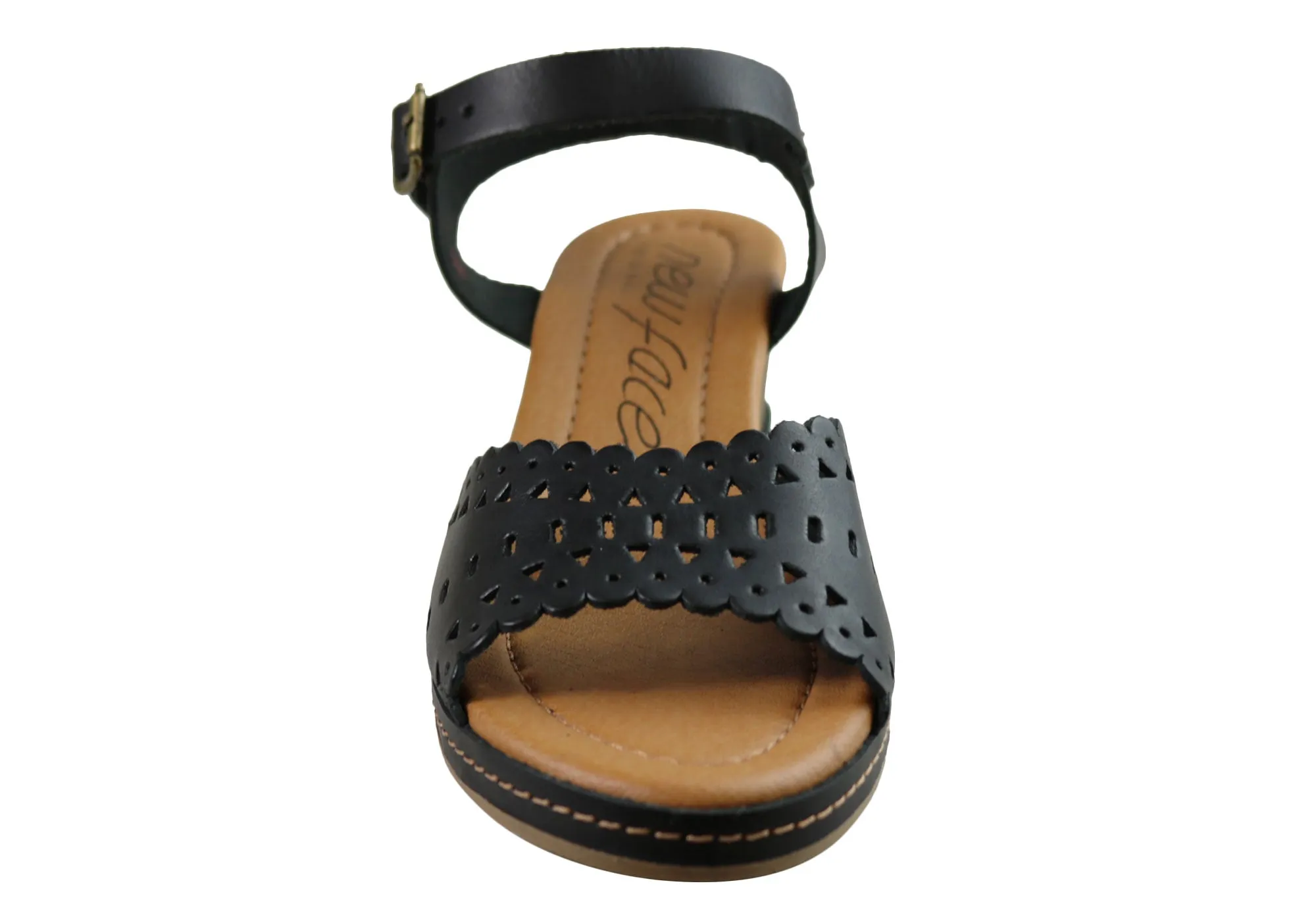 Nouvelle Marque Dorita Sandales à Talon Compensé en Cuir pour Femmes Fabriquées au Brésil Chaussures New Face