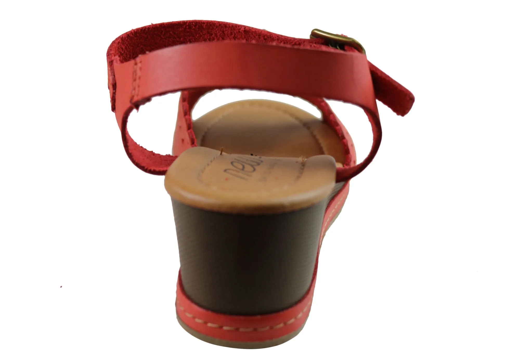 Nouvelle Marque Dorita Sandales à Talon Compensé en Cuir pour Femmes Fabriquées au Brésil Chaussures New Face