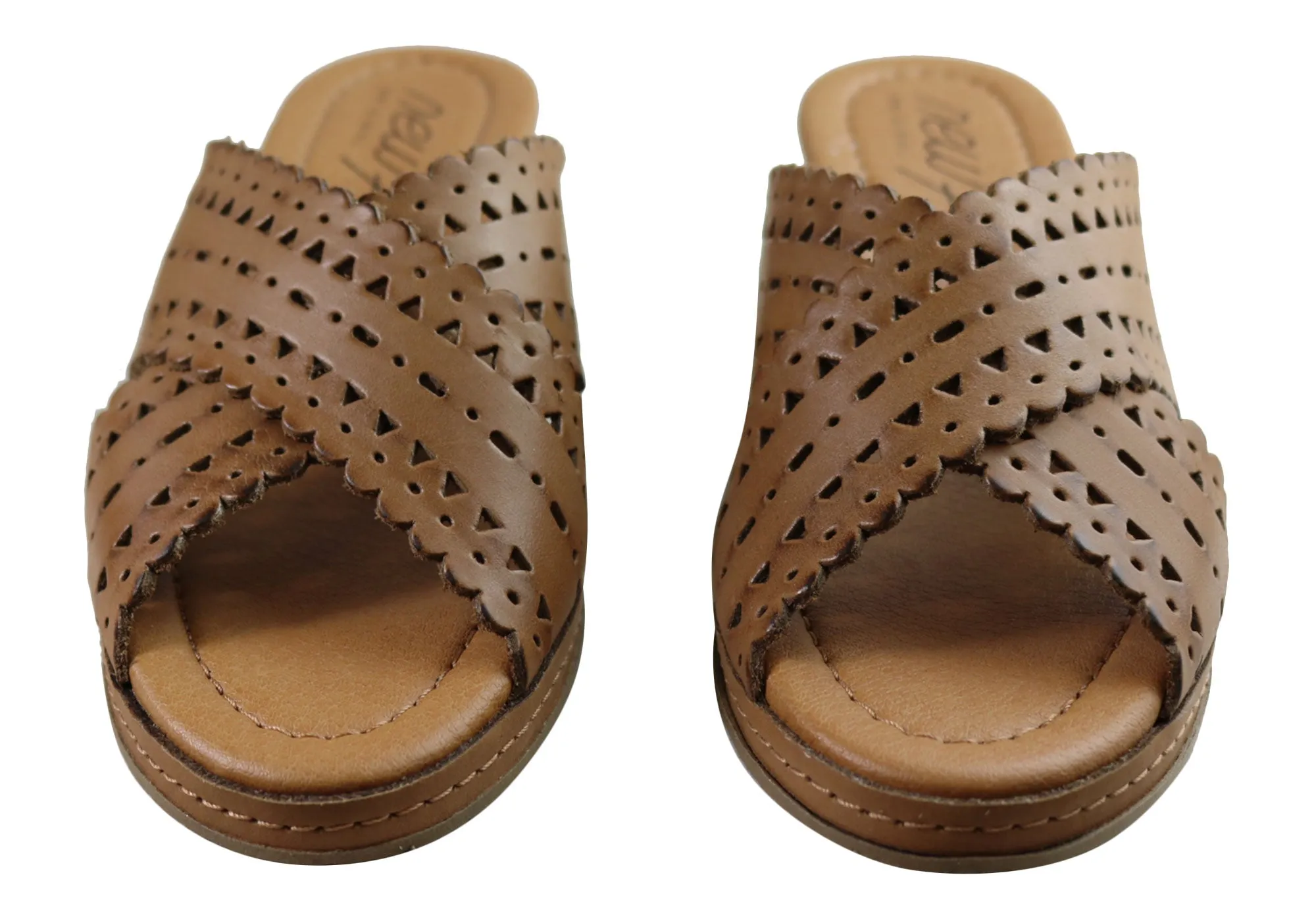 Nouvelles Sandales à Plateforme en Cuir pour Femmes Tory Fabriquées au Brésil - Chaussures New Face