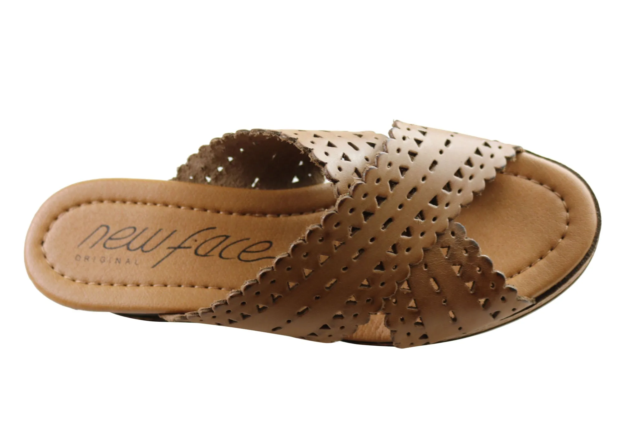 Nouvelles Sandales à Plateforme en Cuir pour Femmes Tory Fabriquées au Brésil - Chaussures New Face
