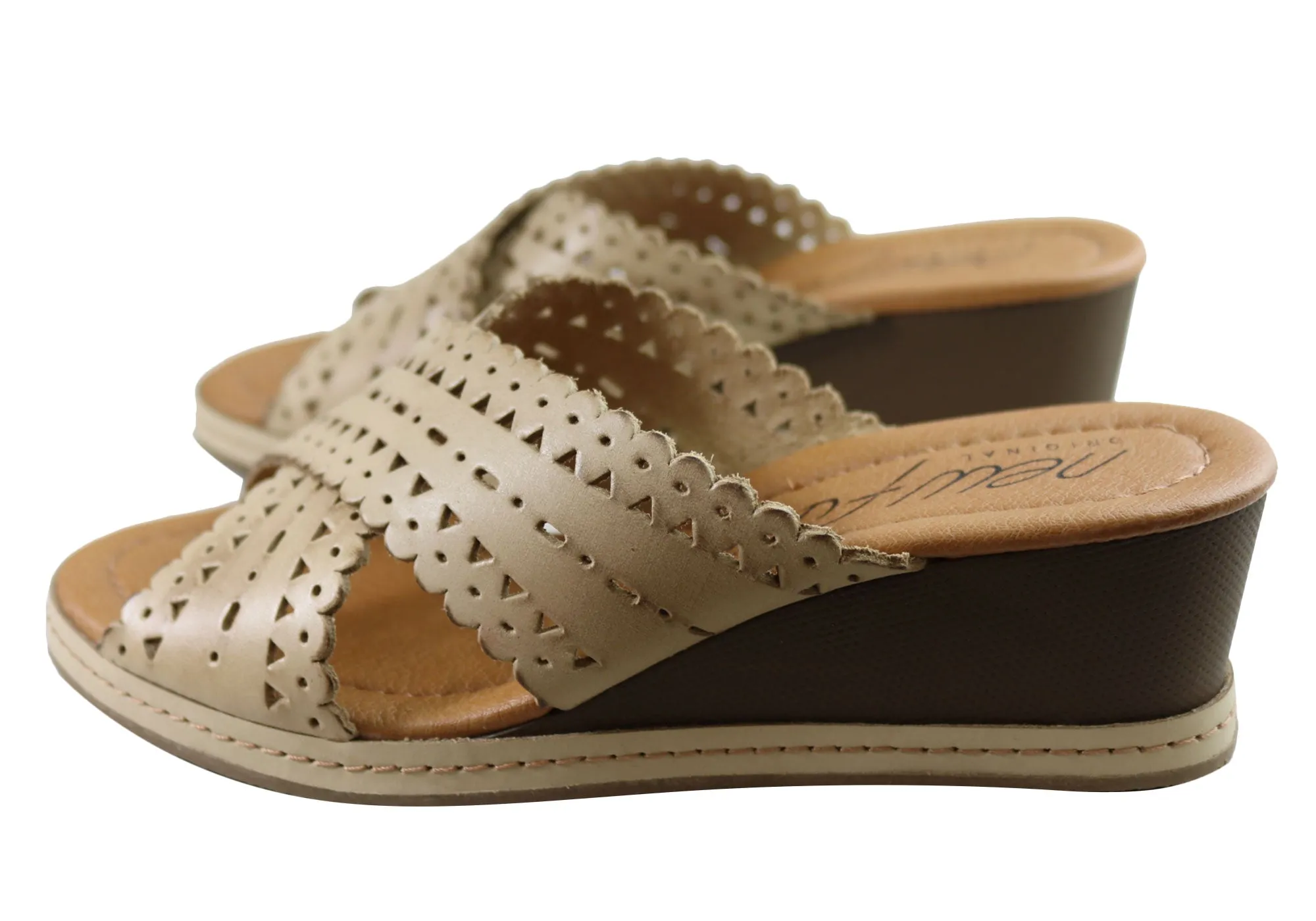 Nouvelles Sandales à Plateforme en Cuir pour Femmes Tory Fabriquées au Brésil - Chaussures New Face