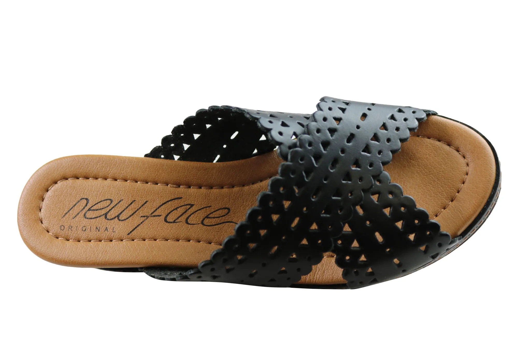 Nouvelles Sandales à Plateforme en Cuir pour Femmes Tory Fabriquées au Brésil - Chaussures New Face