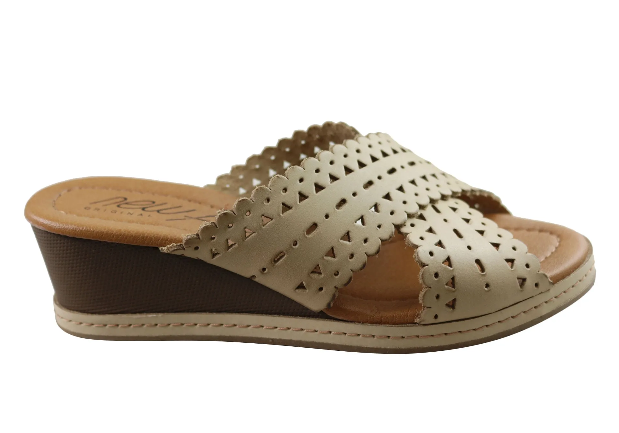 Nouvelles Sandales à Plateforme en Cuir pour Femmes Tory Fabriquées au Brésil - Chaussures New Face