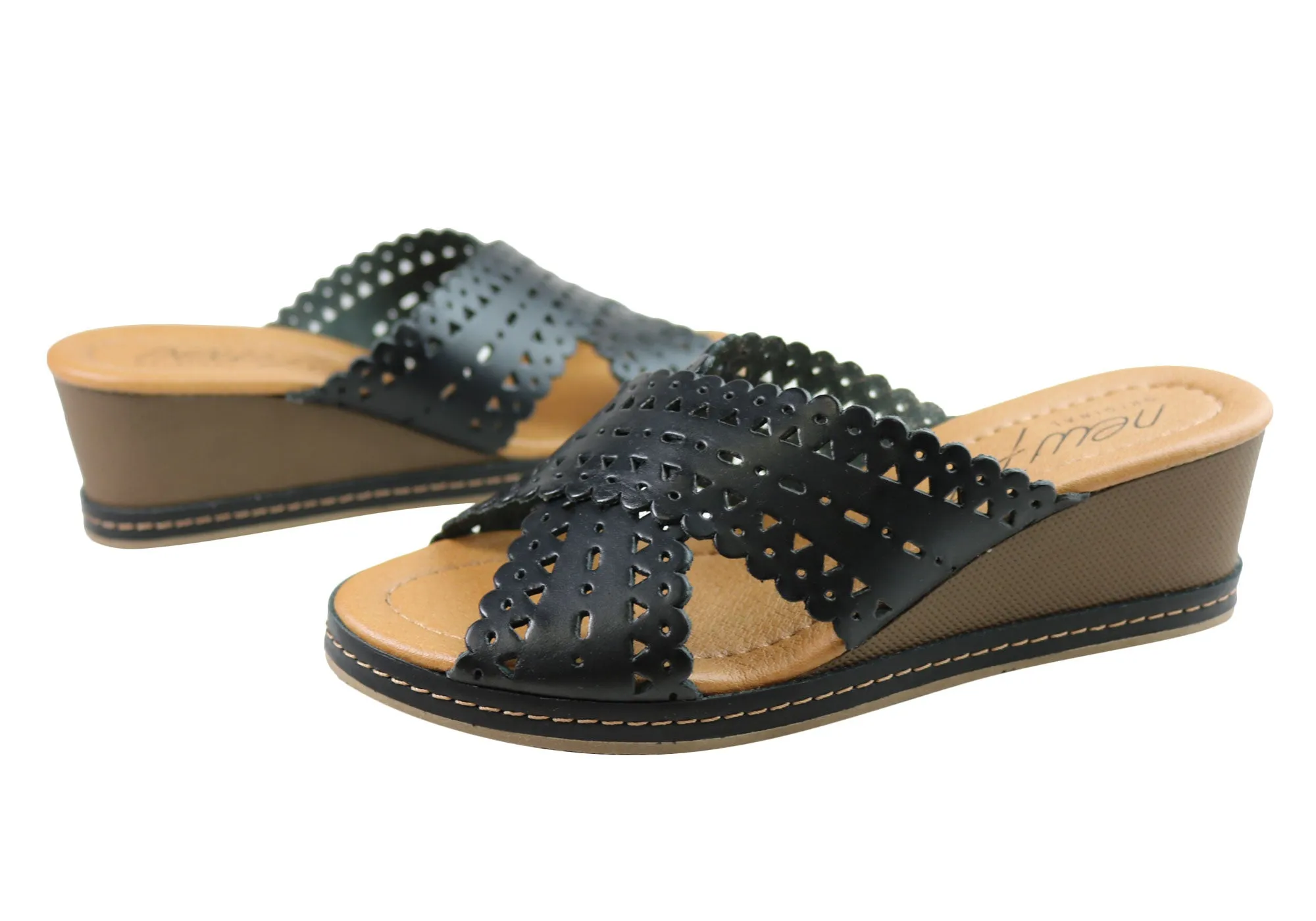 Nouvelles Sandales à Plateforme en Cuir pour Femmes Tory Fabriquées au Brésil - Chaussures New Face