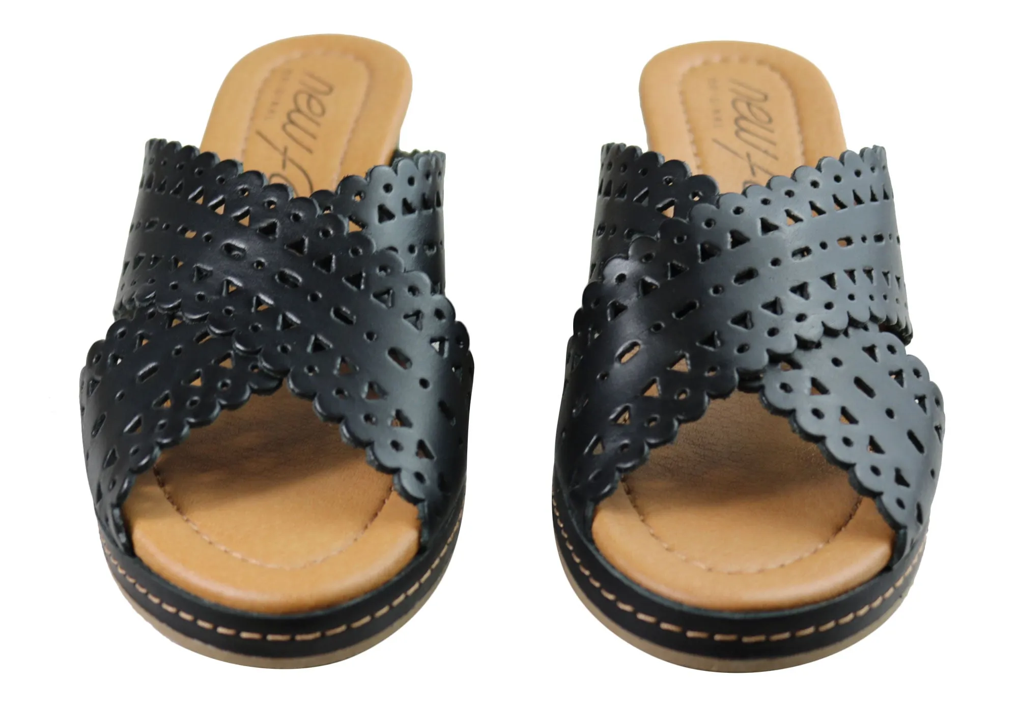 Nouvelles Sandales à Plateforme en Cuir pour Femmes Tory Fabriquées au Brésil - Chaussures New Face