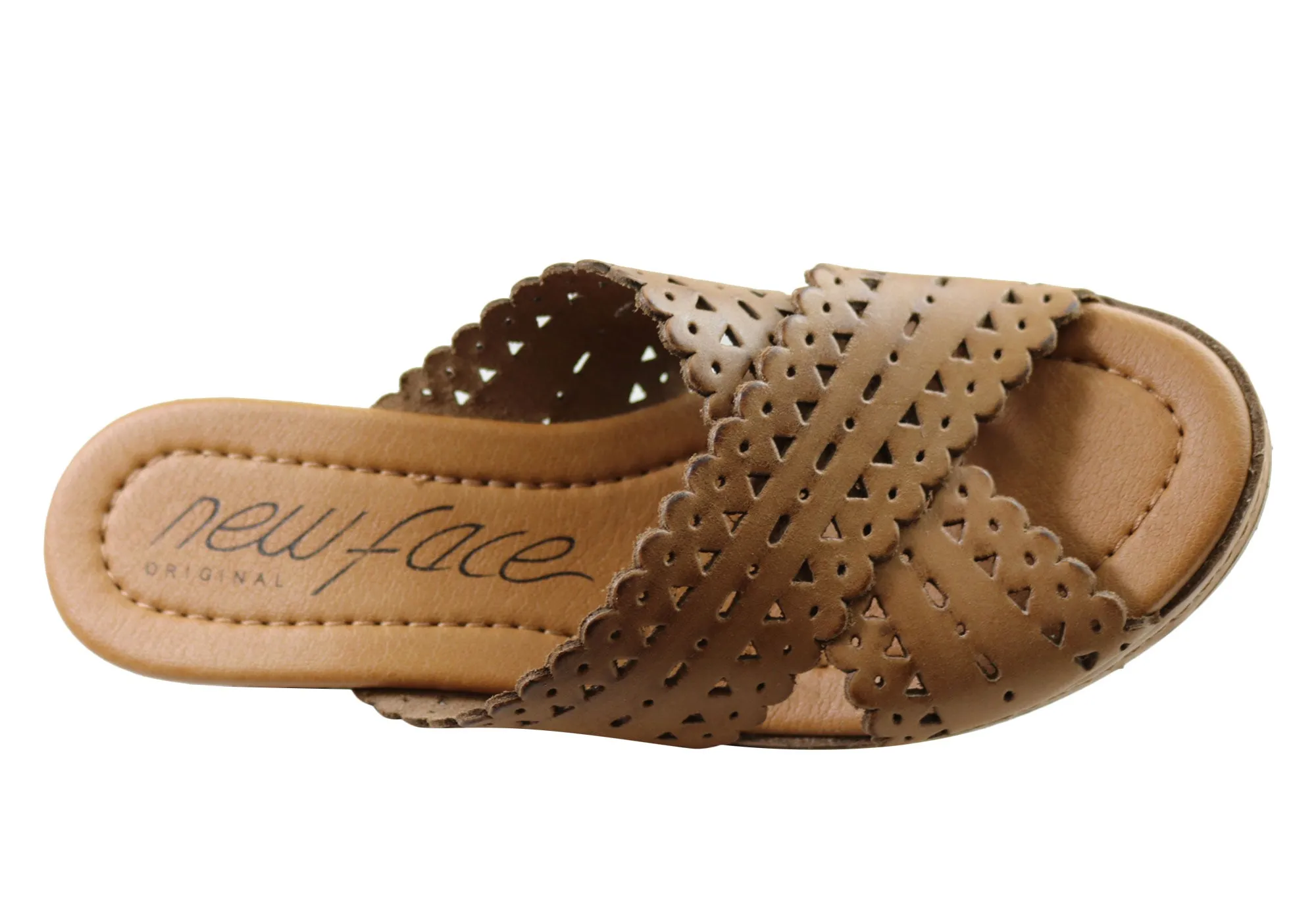 Nouvelles Sandales à Plateforme en Cuir pour Femmes Tory Fabriquées au Brésil - Chaussures New Face